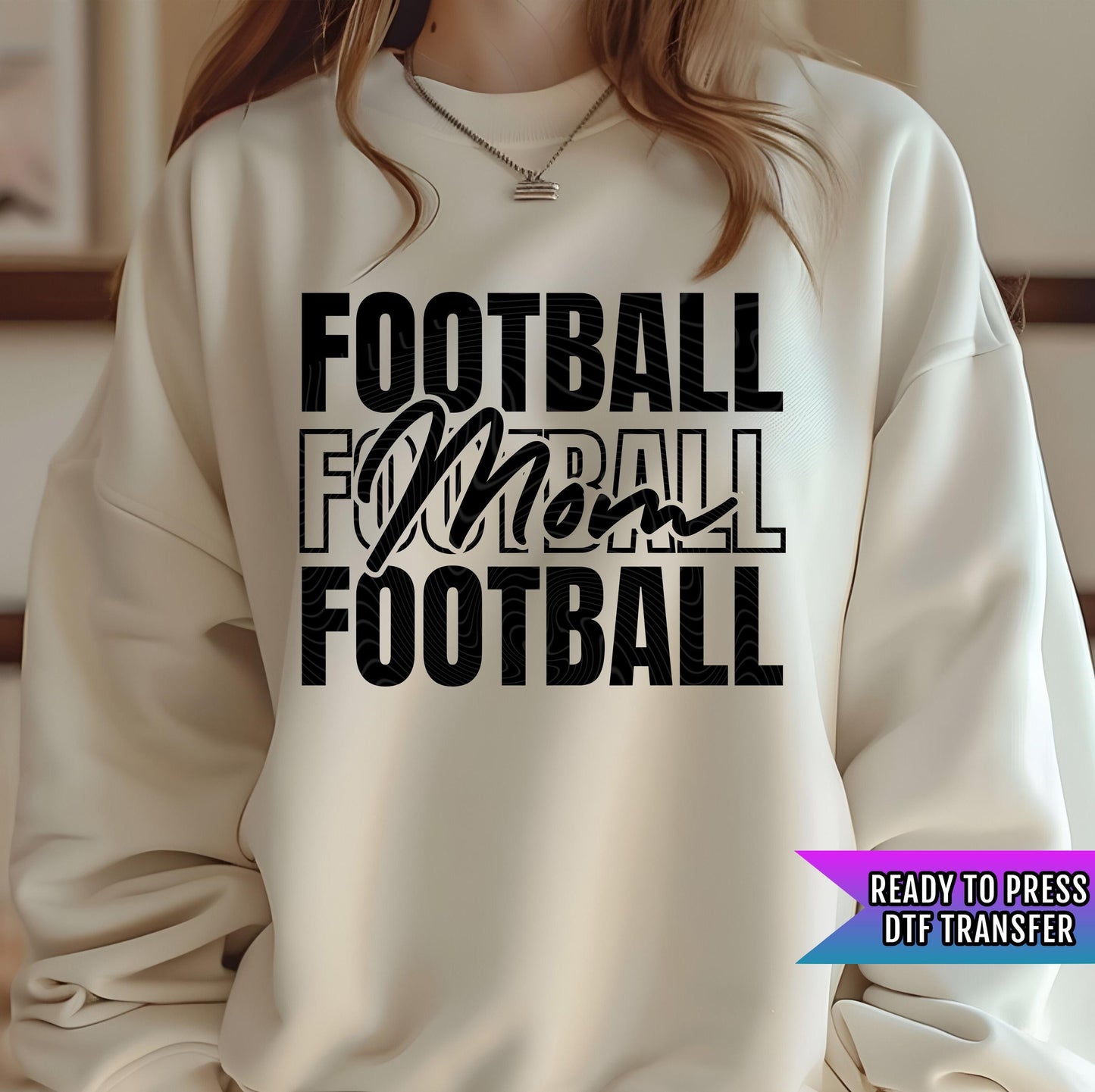 Football Mom DTF Transfers Ready For Press, Football DTF Prints, Heat Press Transfers, Direct To Film, Game Day Transfers, Mommy Transfers