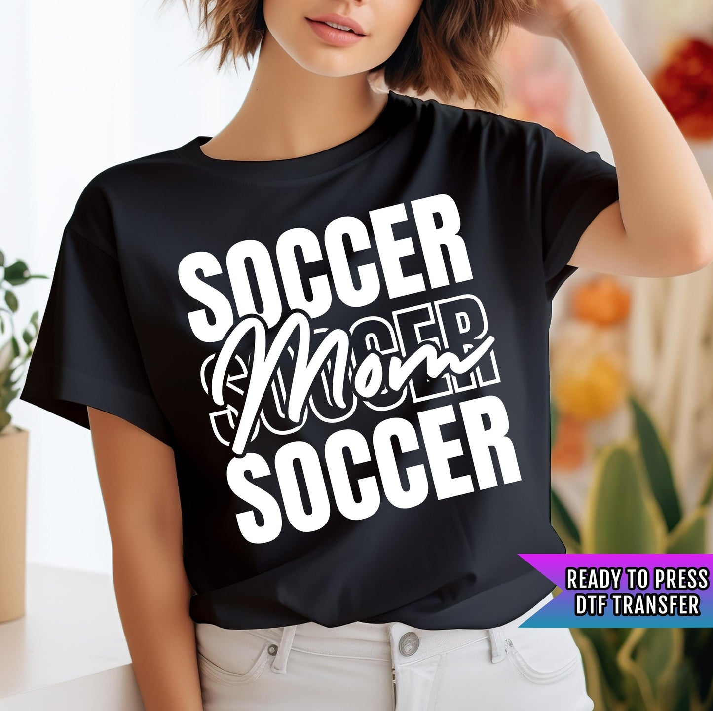 Soccer Mom DTF Transfers Ready For Press, Soccer DTF Prints, Heat Press Transfers, Direct To Film, Game Day Transfers, Mother Dtf Transfers