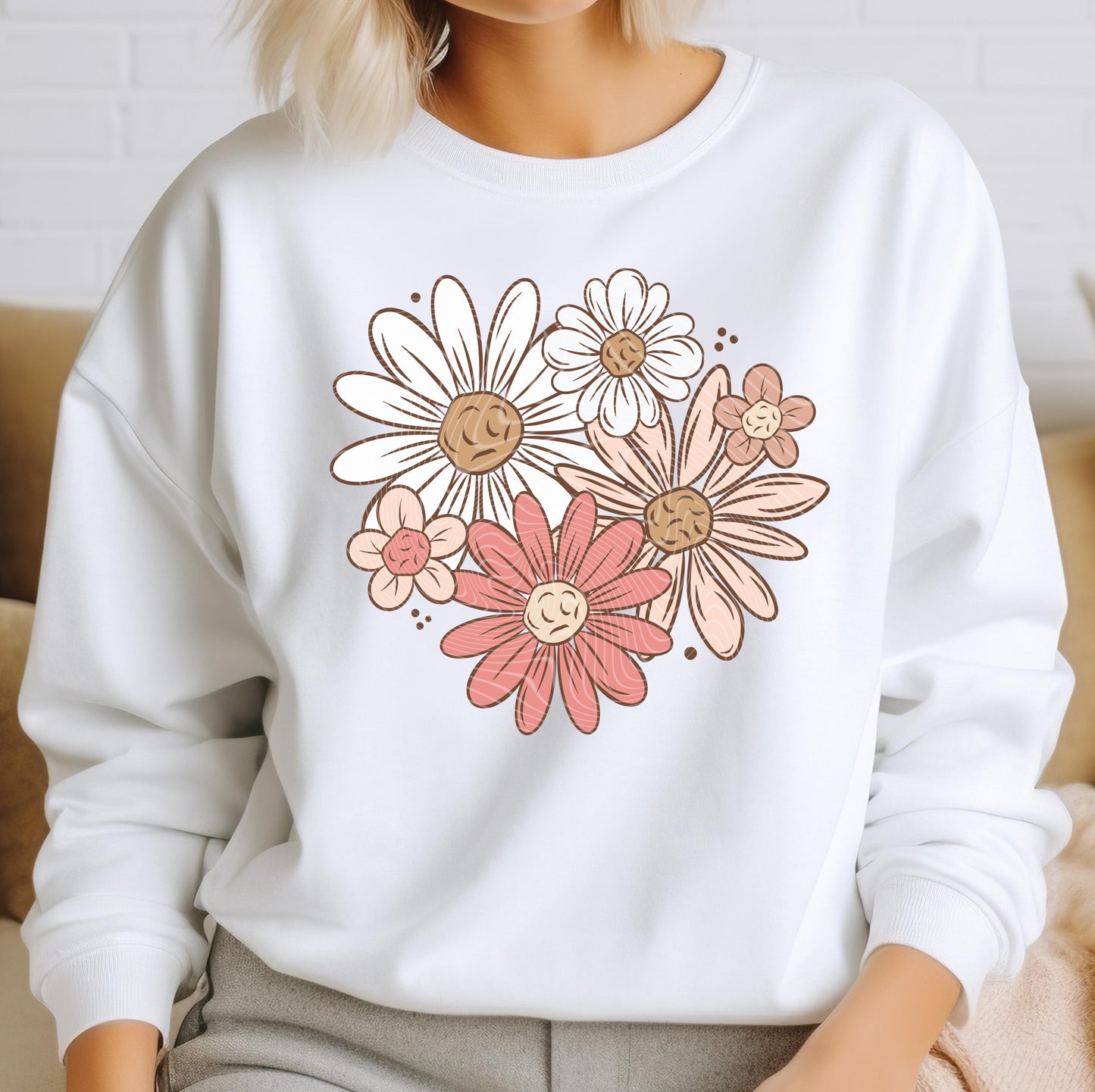 Spring Florals DTF Transfers Ready For Press, Floral Bouquet DTF Print, Direct To Film, Heat Press Transfers, Floral Dtf Prints, Pink Floral