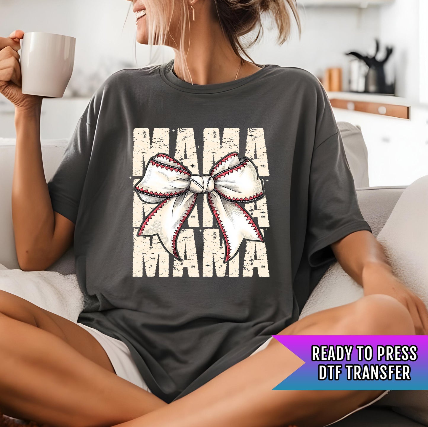 Baseball Mama DTF Transfers Ready For Press, Baseball DTF Prints, Heat Press Transfer, Direct To Film, Baseball Dtf Transfer,Custom Transfer