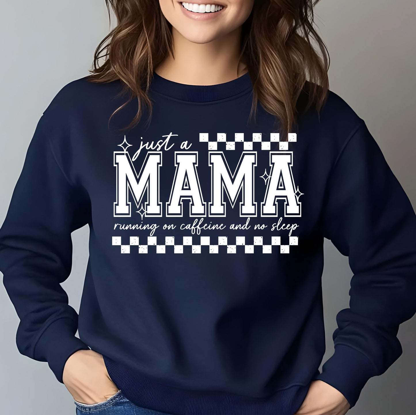 Mama DTF Transfer Ready For Press, Checkered Mama DTF Prints, Heat Press Transfer, Direct To Film, Checkered Mama DTF Prints, Just A Mama