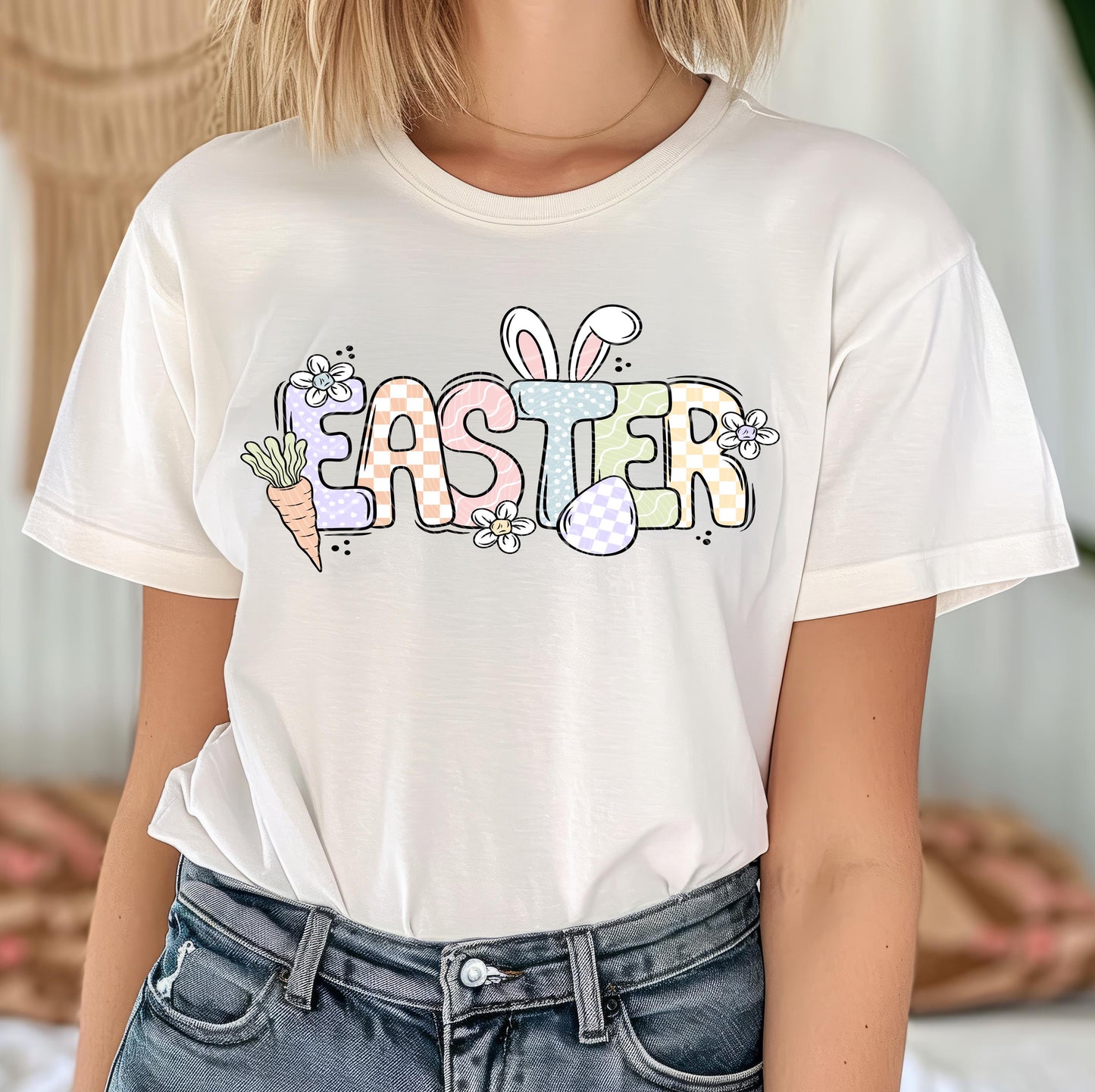 Easter DTF Transfer Ready For Press, Easter Bunny Dtf Prints, Direct To Film, DTF Print, Easter Transfers, Easter Girly Heat Press Transfers