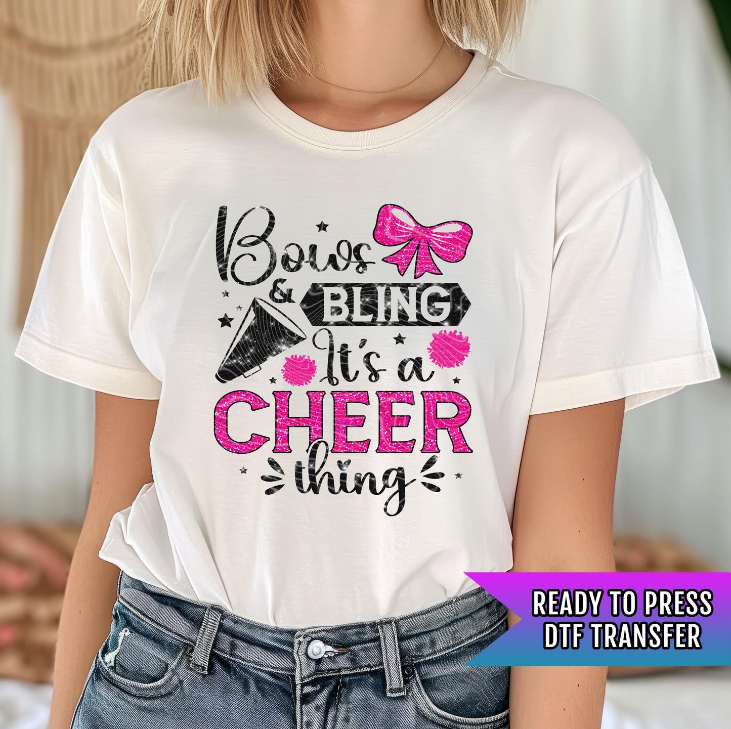 Cheer DTF Transfers Ready For Press, Cheerleader DTF Print, Heat Press Transfer, Direct To Film, Cheer Transfer, Cheerleading Moms Transfers