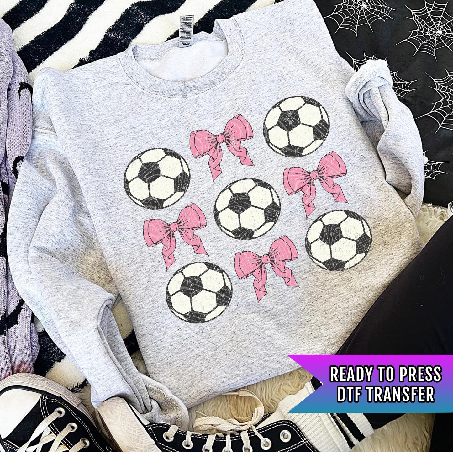 Soccer Bow DTF Transfers Ready For Press, Soccer Mama DTF Prints, Heat Press Transfers, Direct To Film, Soccer Season Dtf, T-shirt Transfer