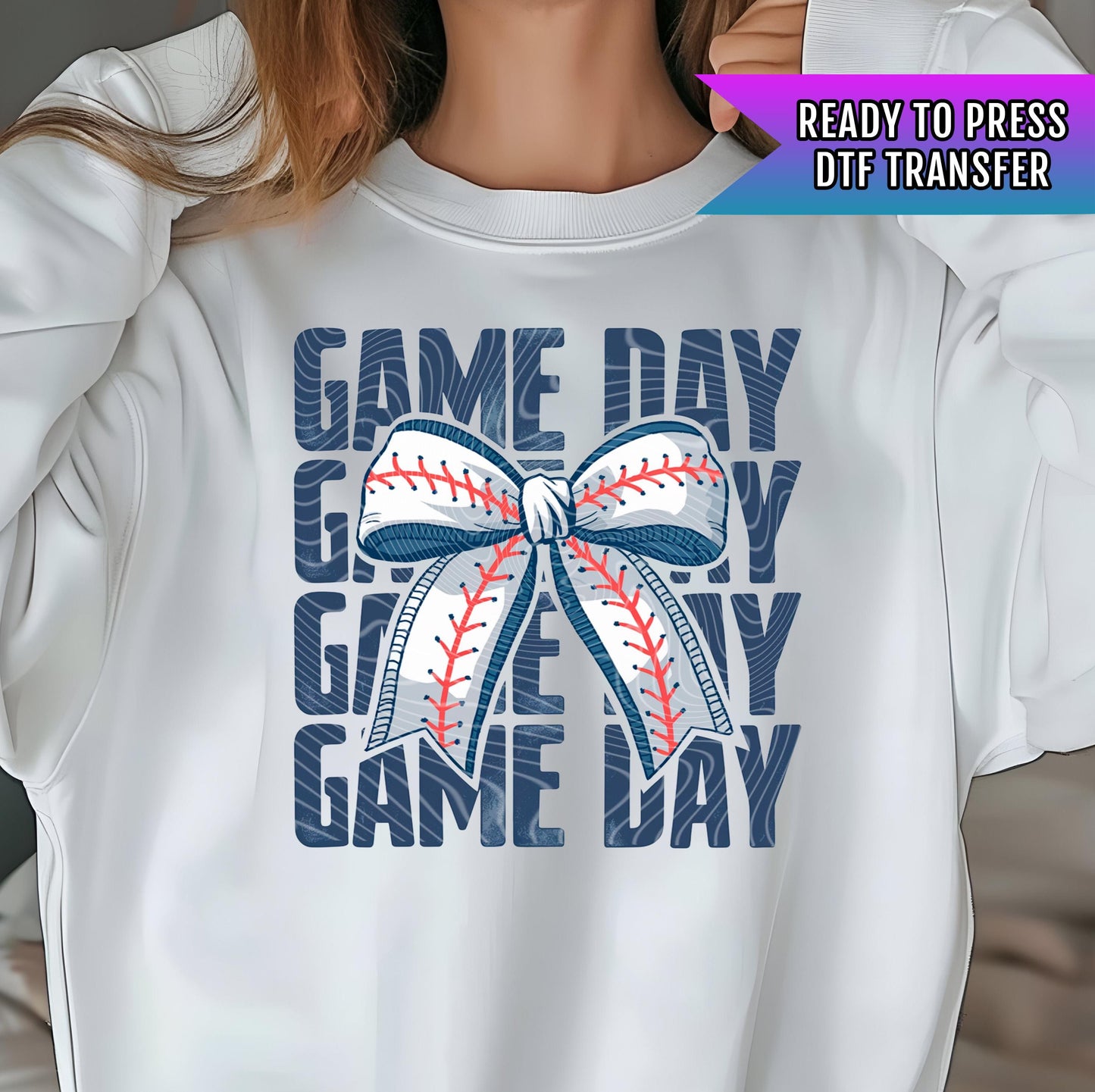 Game Day Baseball DTF Transfers Ready For Press, Game Day DTF Prints, Heat Press Transfers, Direct To Film, Baseball Season Dtf Transfers