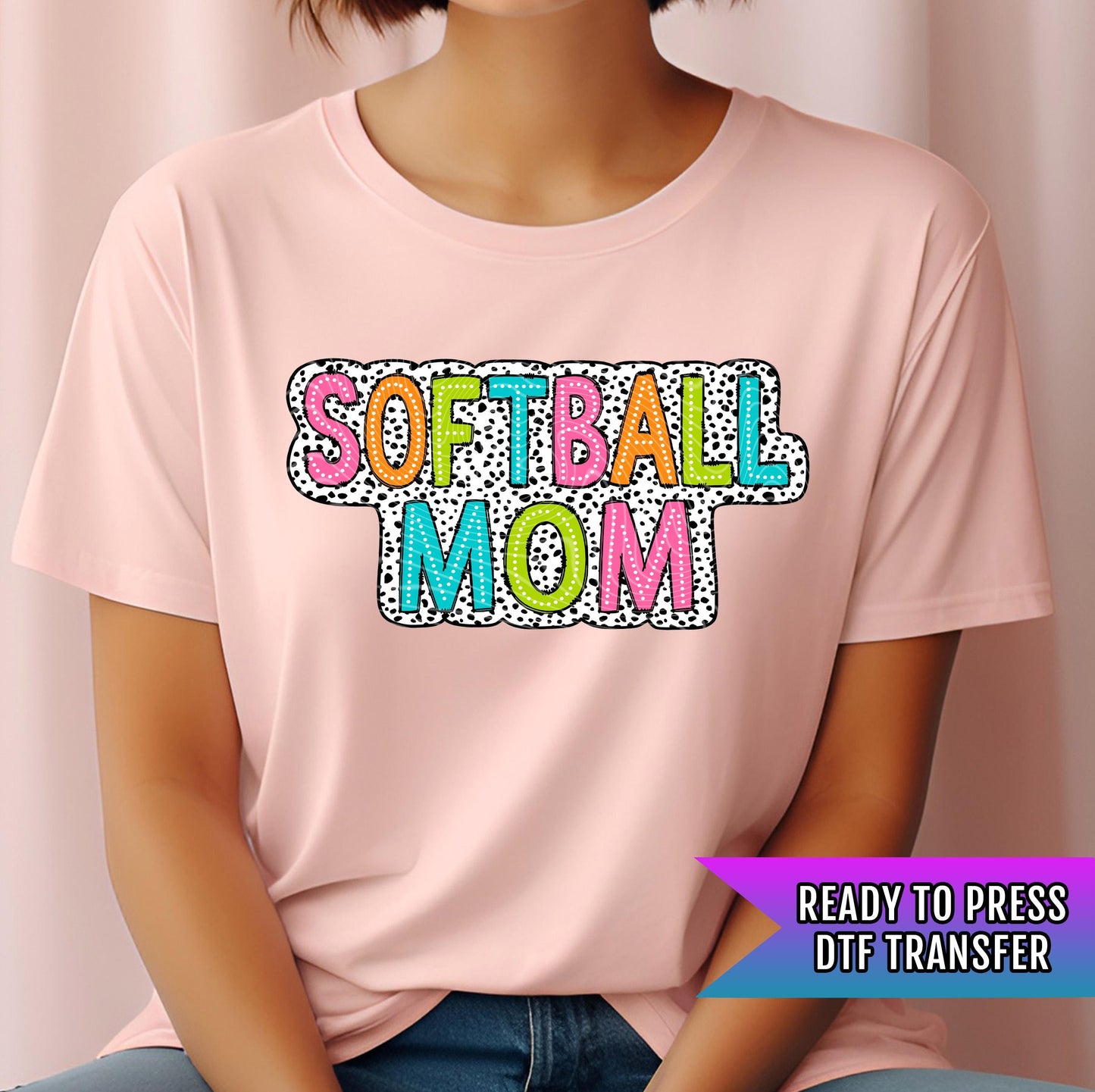 Softball Mom DTF Transfers Ready For Press, Softball Mom DTF Prints, Heat Press Transfers, Direct To Film, Softball Season Dtf Transfers