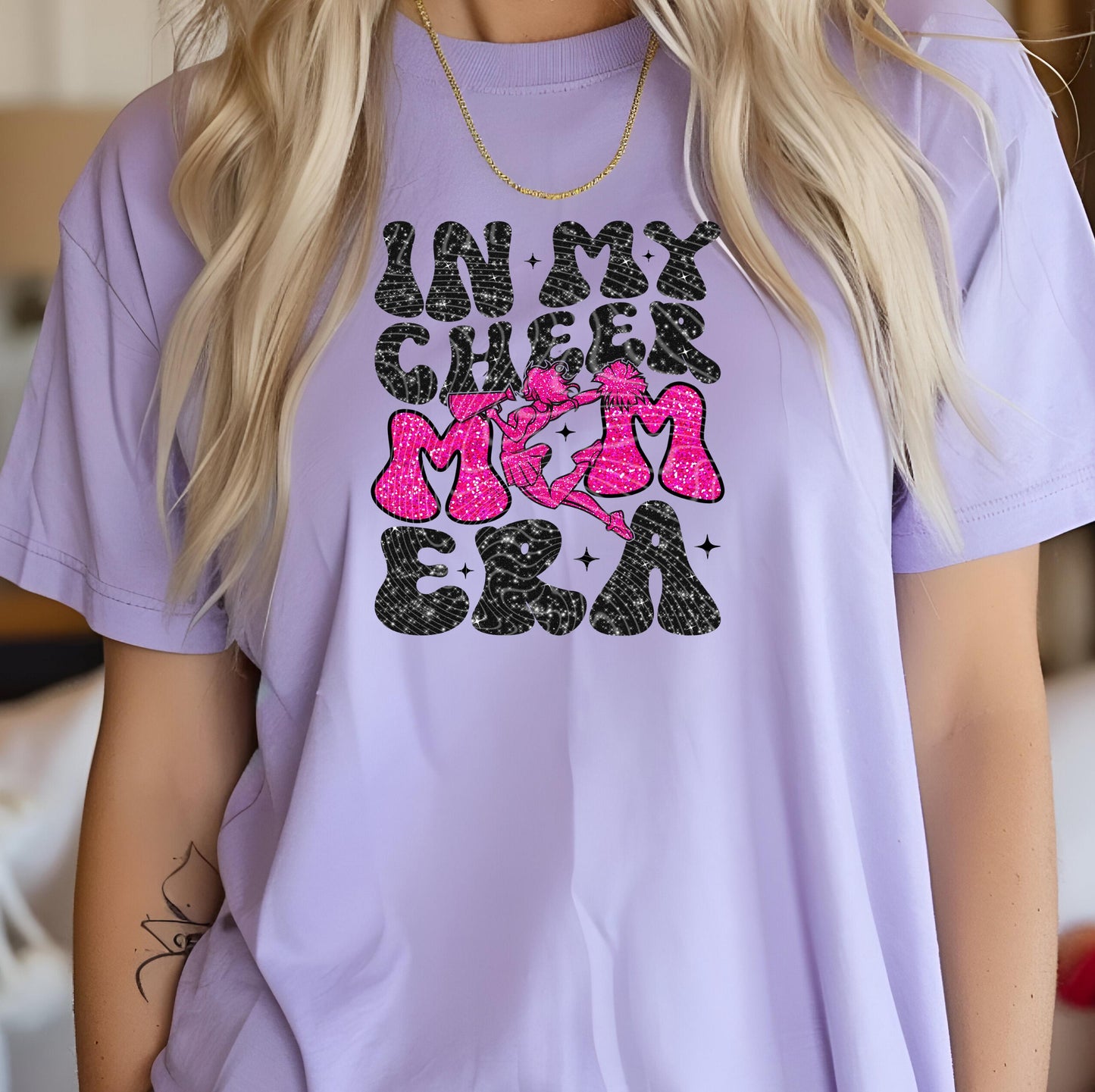 In My Cheer Mom Era DTF Transfers Ready For Press, Cheerleader DTF Print, Heat Press Transfer, Direct To Film, Cheer Transfer, Cheerleading