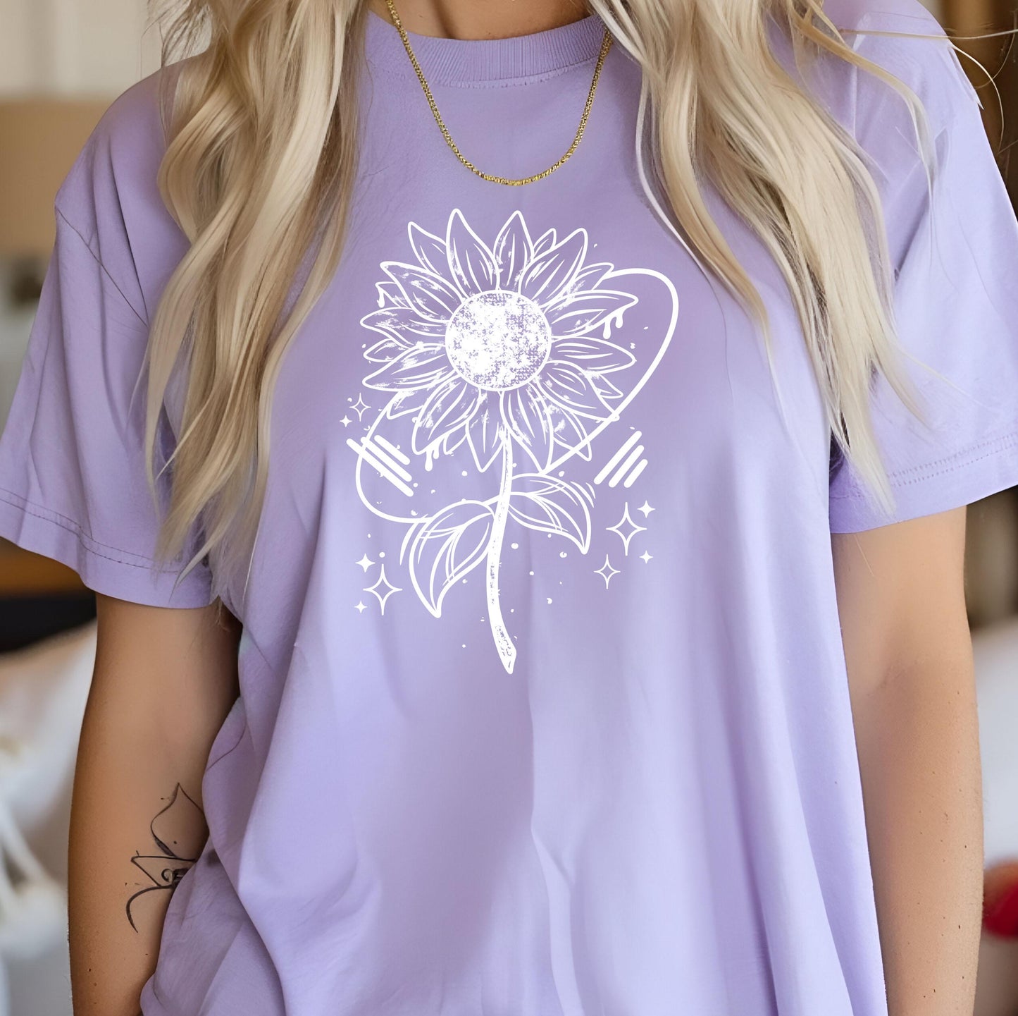Sunflower DTF Transfer Ready For Press, Floral Dtf Print, Floral DTF Transfer, Direct To Film, Heat Press Transfer, Hot Peel,Tshirt Transfer