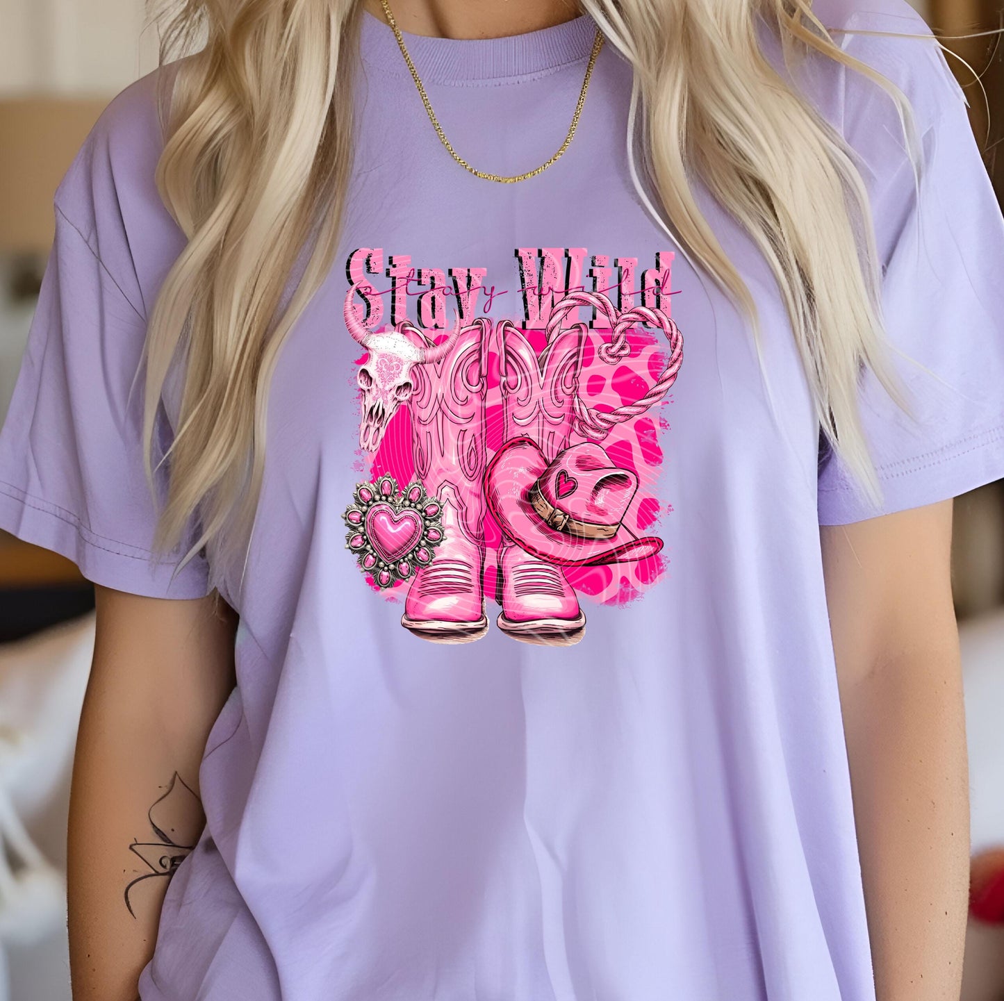Stay Wild DTF Transfers Ready For Press, Western Dtf Print, Heat Press Transfers, Direct To Film, Cowgirl Dtf Transfers, Western Transfers