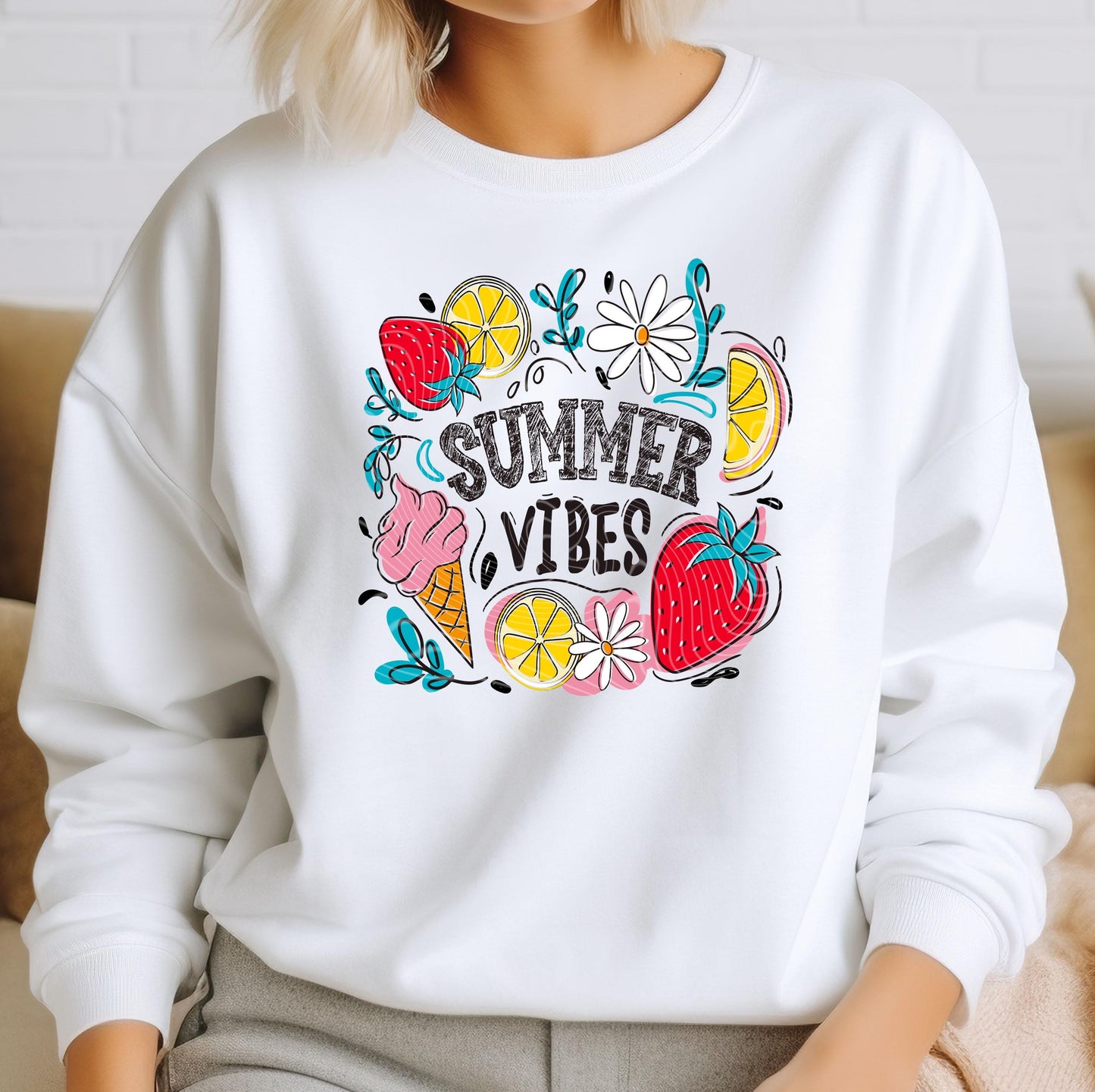 Summer Vibes DTF Transfers, Summer DTF Transfers Ready For Press, Heat Press Transfers, DTF Print, Direct To Film, Custom Transfer, Bulk Dft