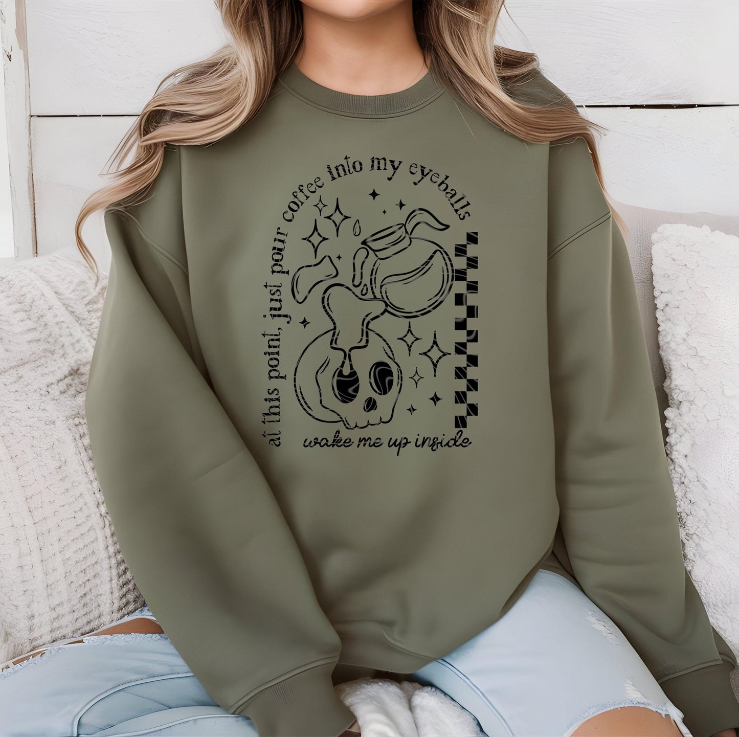 Coffee In My Eyeballs DTF Transfer DTF Transfer Ready For Press, Coffee DTF Prints, Heat Press Transfer, Direct To Film, Coffee Obsessed Dtf