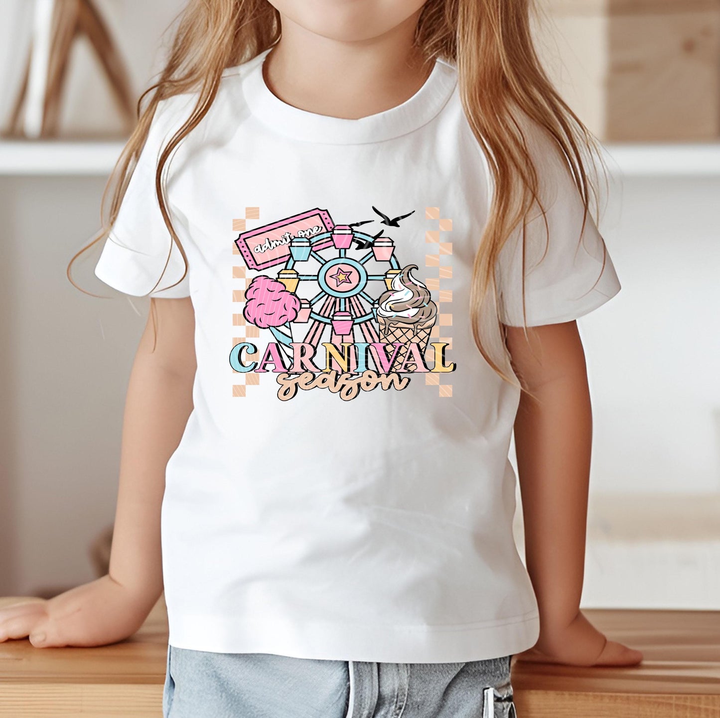 Carnival Season Dtf Transfer, Summer Heat Transfers Ready To Press, Direct To Film, Carnival Transfer, Summer Dtf Print, Cotton Candy Corn