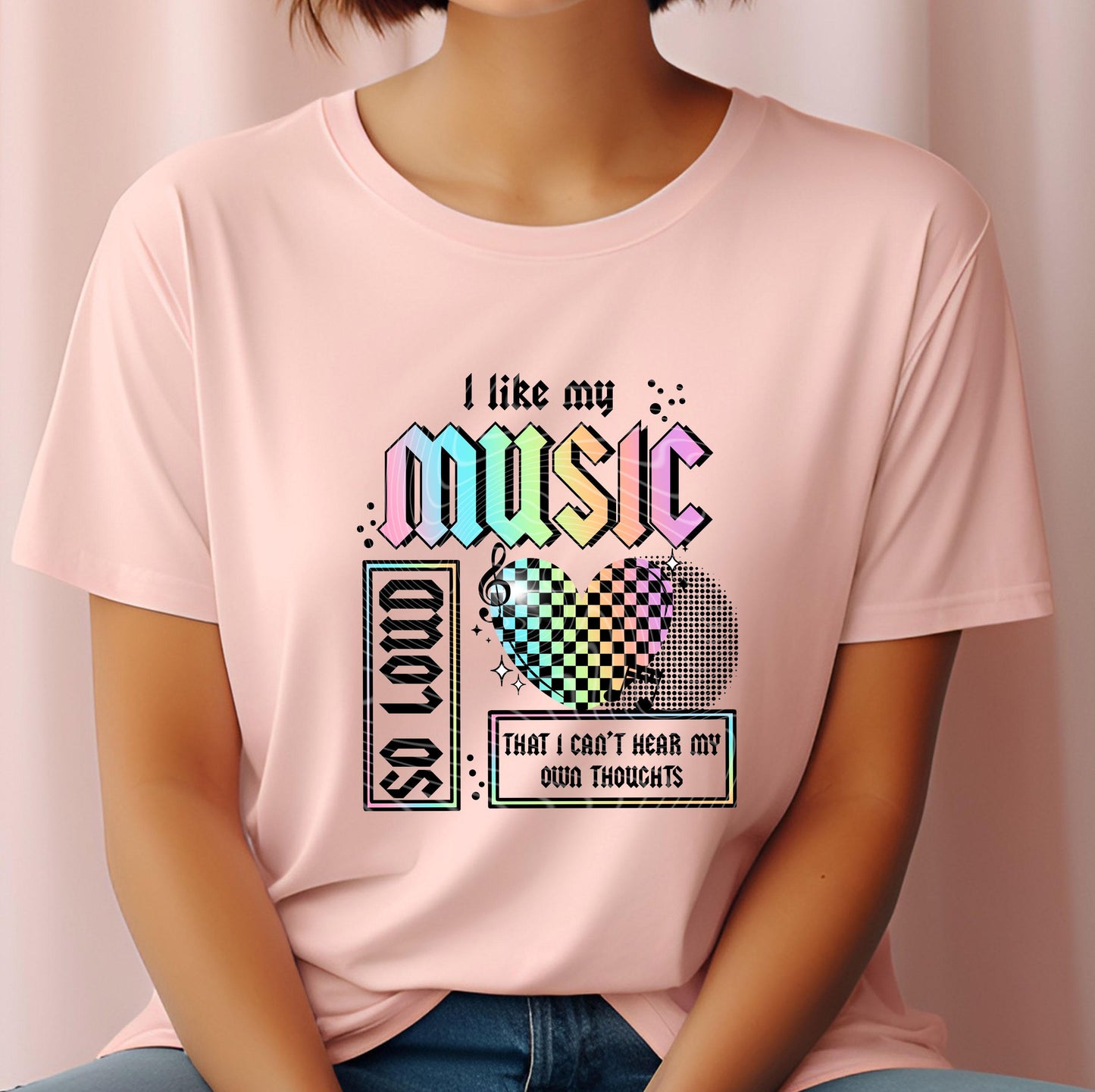 I Like My Music So Loud DTF Transfer Ready For Press, Music Dtf Print, Direct To Film, Heat Press Transfer, Music Lover Transfer, Artist Dtf