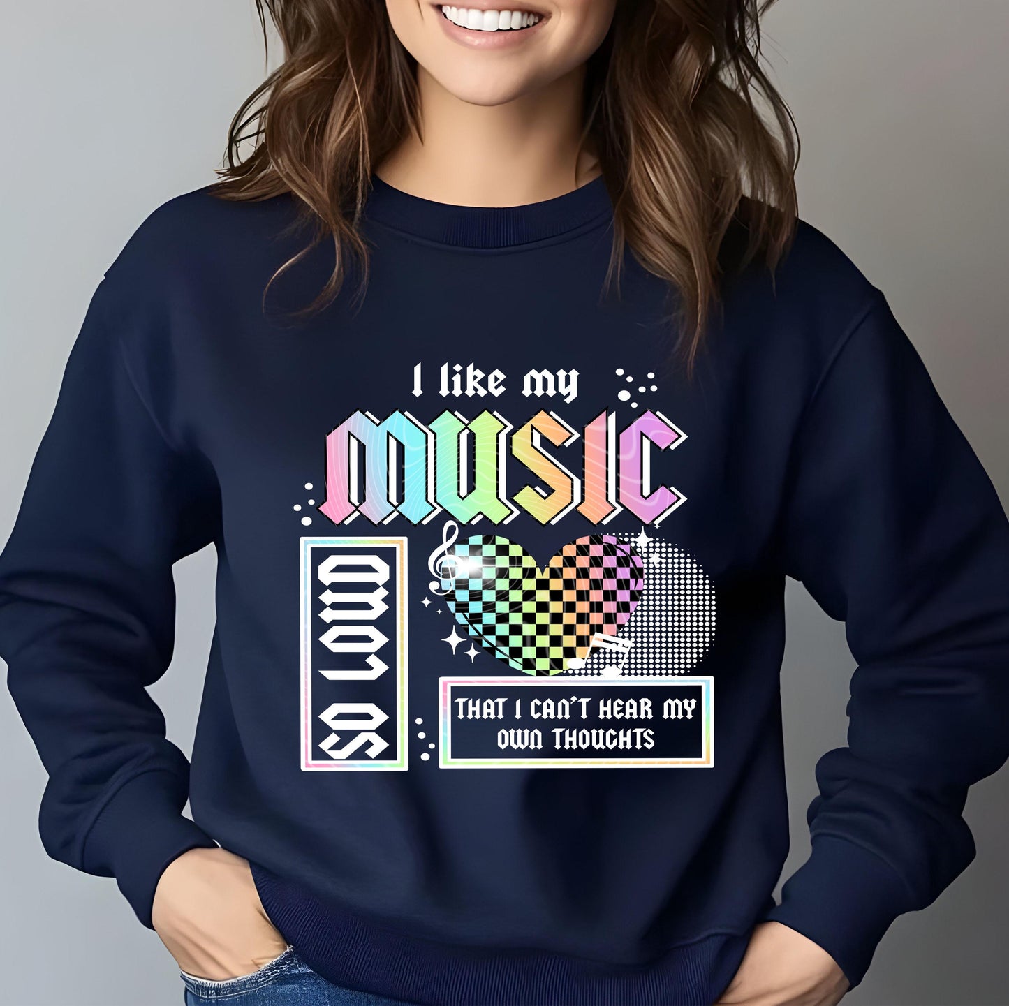 I Like My Music So Loud DTF Transfer Ready For Press, Artist Dtf Print, Direct To Film, Heat Press Transfer, Music Lover Transfer, Music Dtf