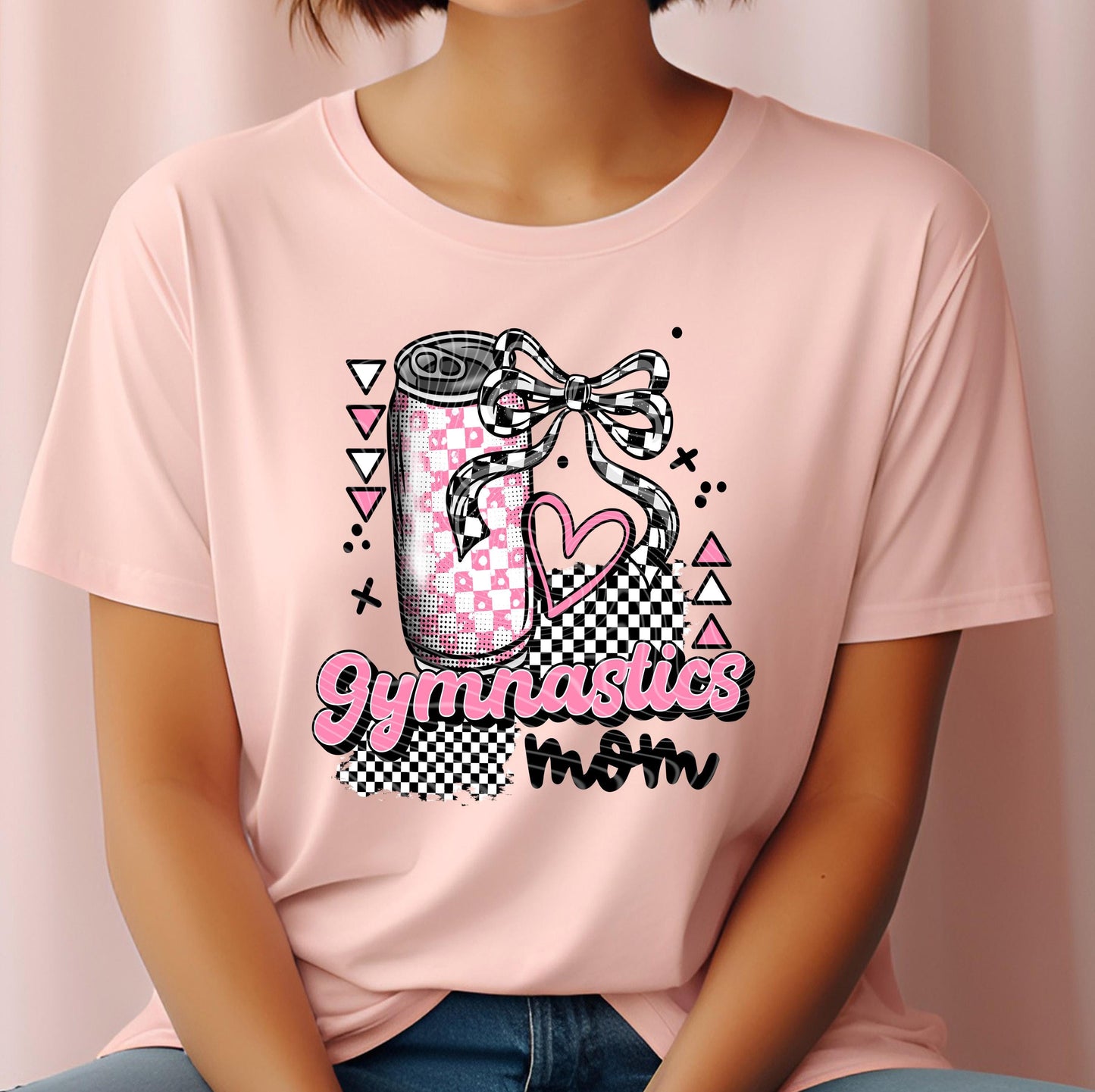 Gymnastics Mom DTF Transfer Ready For Press, Mother Dtf Print, Coquette Bow DTF, Heat Press Transfer Direct To Film Custom Transfer, Sport