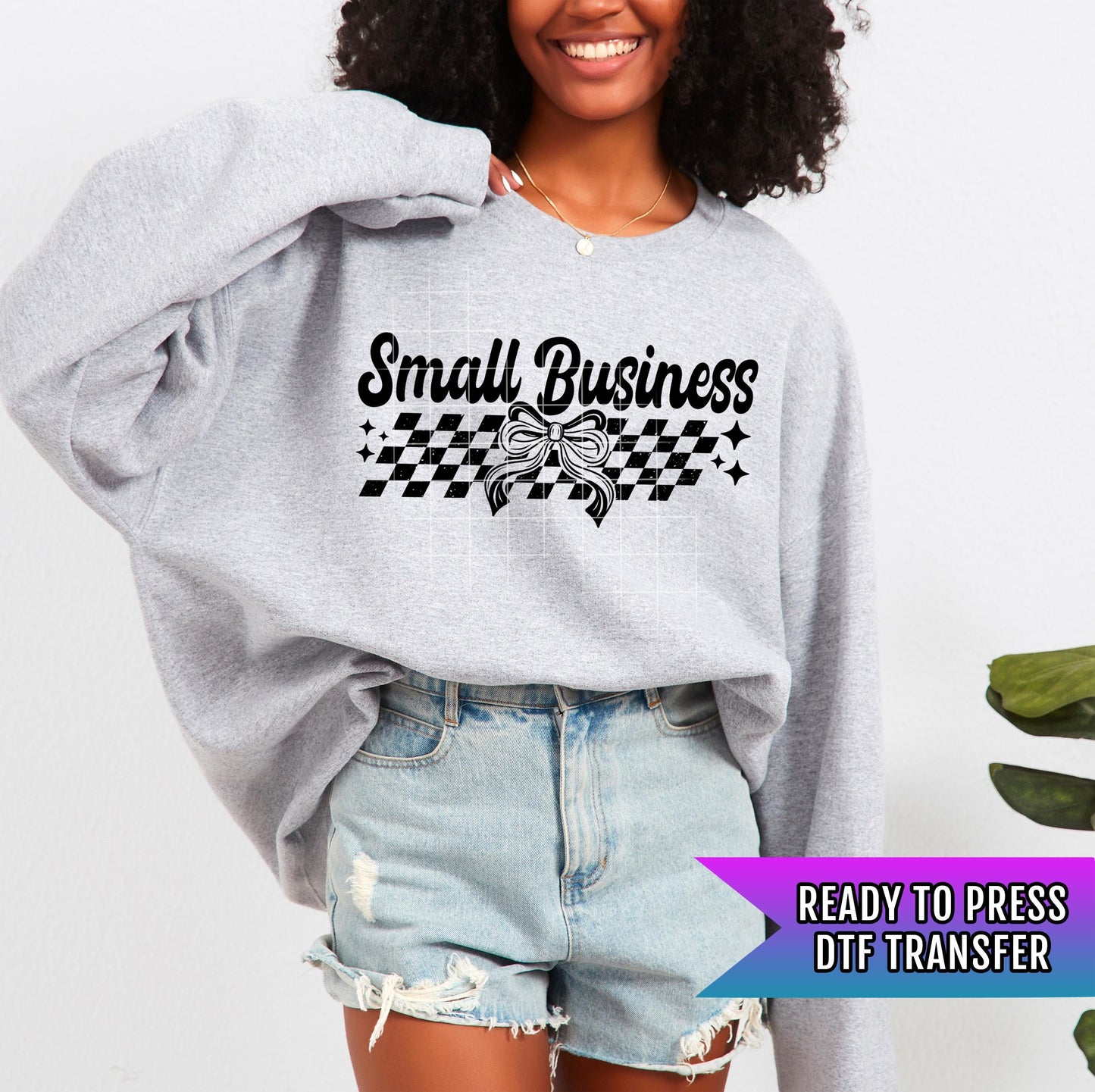 Small Business DTF Transfers Ready For Press, Coquette Bow Dtf Print, Small Business Owner Dtf Prints, Direct To Film, Heat Press Transfers