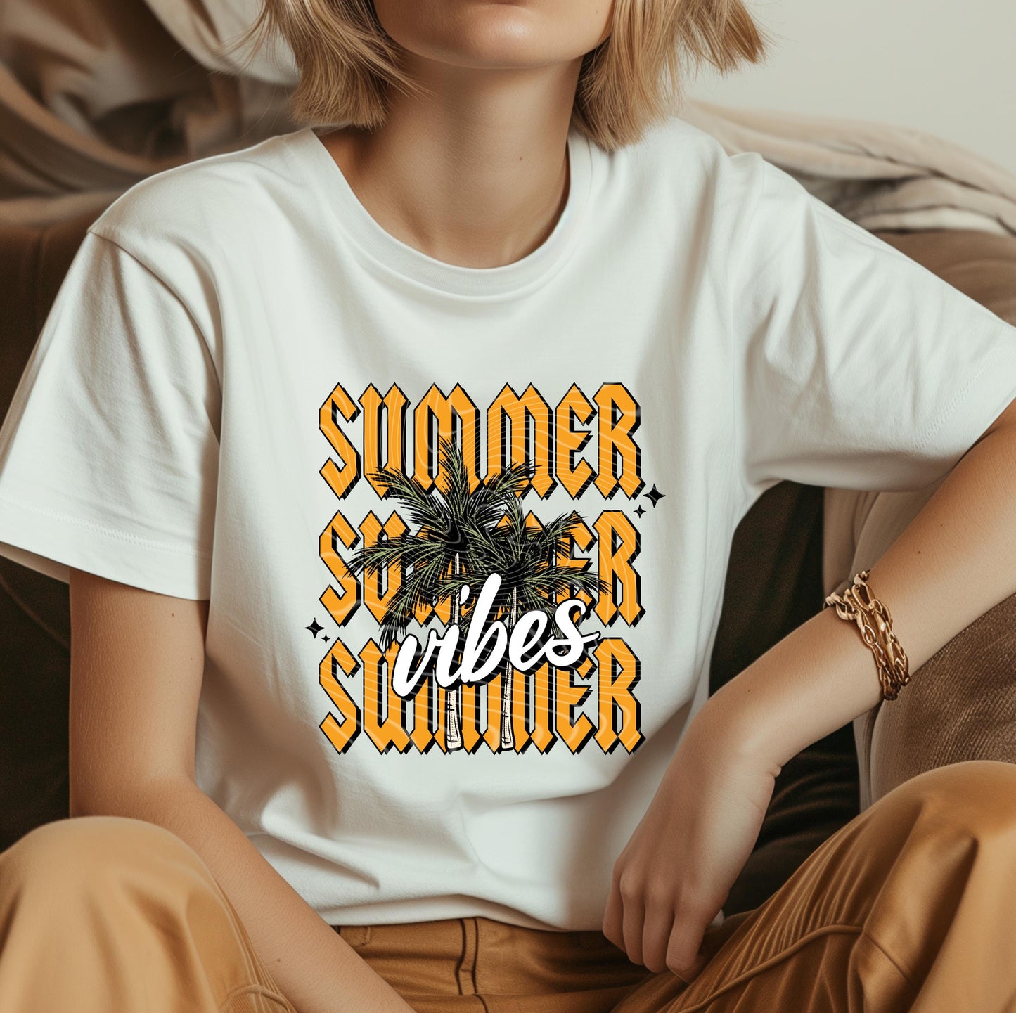 Summer Vibes DTF Transfer Ready For Press, Summer Dtf Print, Beach DTF, Heat Press Transfer, Direct To Film Custom Transfer Coastal Transfer