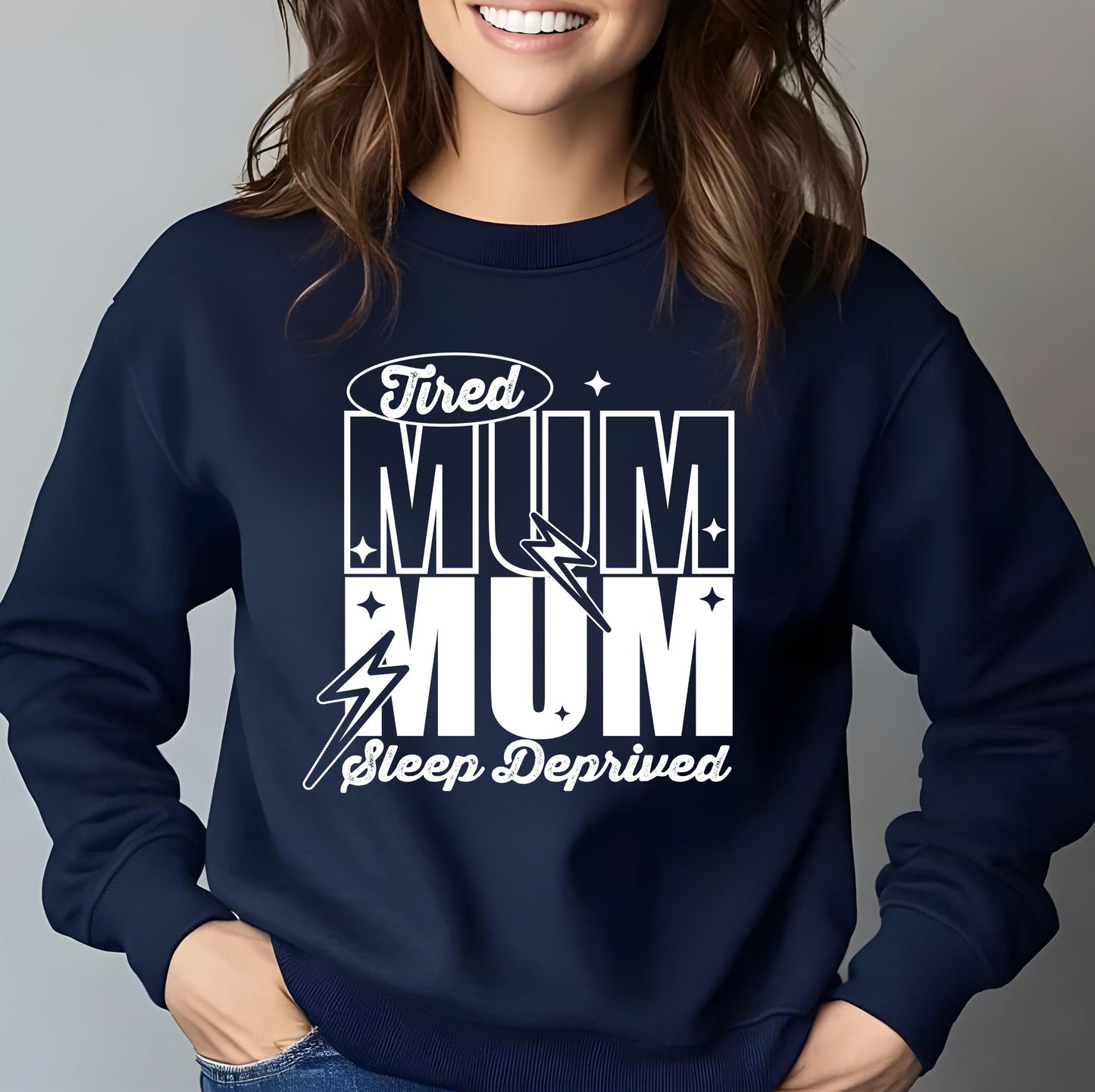 Tired Mum DTF Transfer Ready For Press, Mother DTF Print, Heat Press Transfer, Mom Transfers, Direct To Film, Mommy DTF Print, Mama Transfer