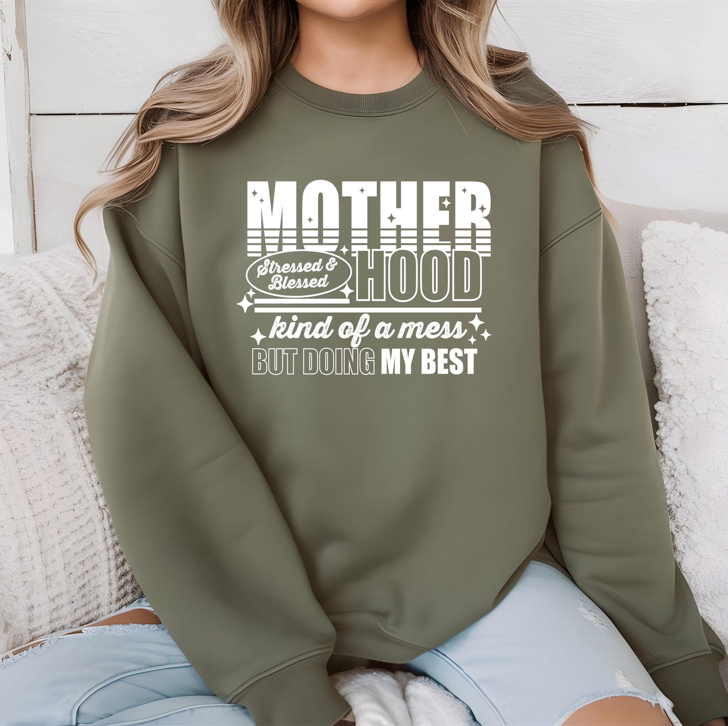 Motherhood DTF Transfer Ready For Press, Mother DTF Print, Heat Press Transfer, Mom Transfer, Direct To Film, Mom DTF Print, Mommy Transfers