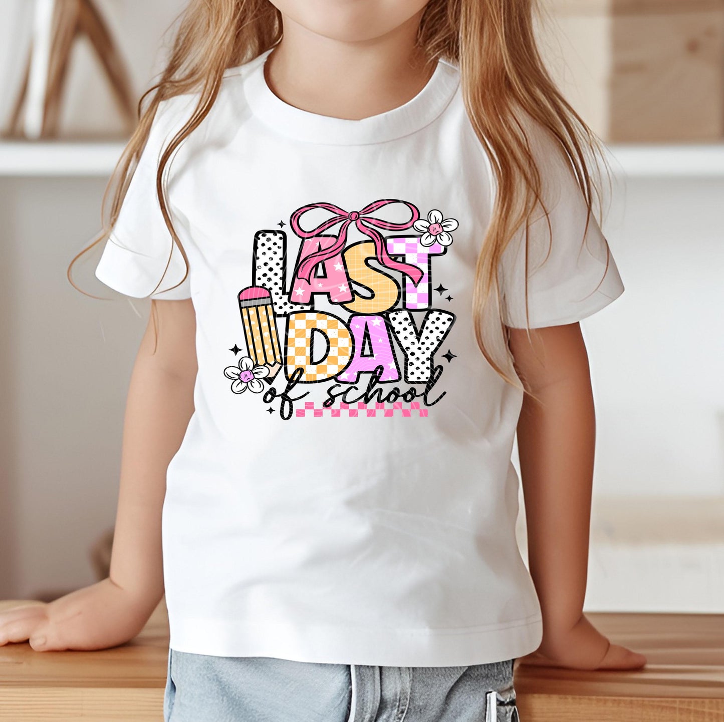Last Day Of School DTF Transfer Ready For Press Teacher Dtf Print Kids Summer DTF Transfer Heat Press Transfer Direct To Film Back to School