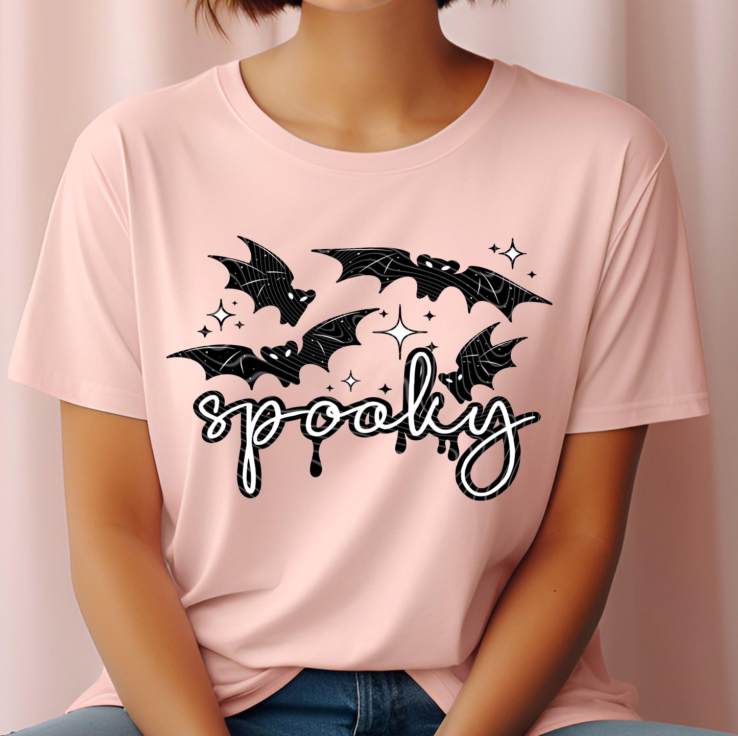Spooky Season DTF Transfers, Halloween DTF Transfer Ready For Press, Bat, Spooky DTF Print, Heat Press Transfer, Spooky Season Dtf Transfers