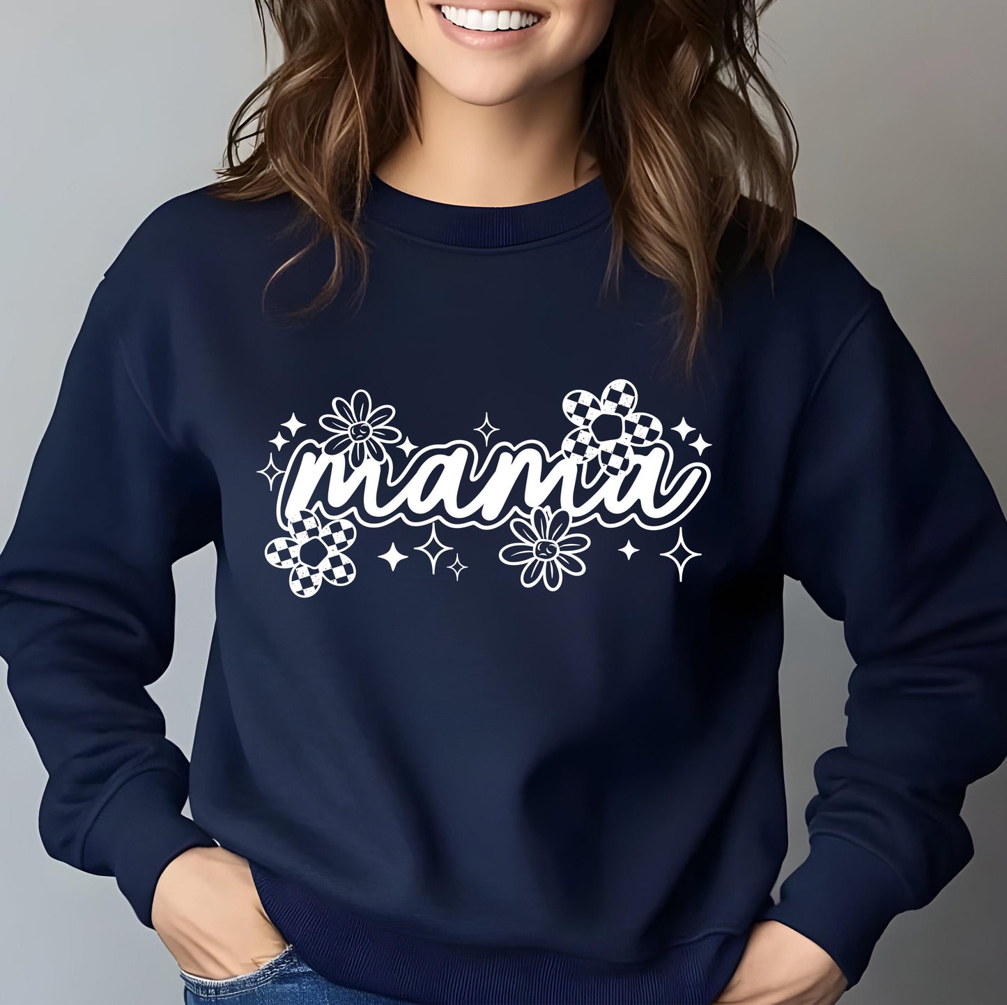 Mama DTF Transfers, Mom DTF Transfer Ready For Press, Heat Press Transfer, Flowers Mom Transfer, Direct To Film, Mom Dtf, Custom Transfers