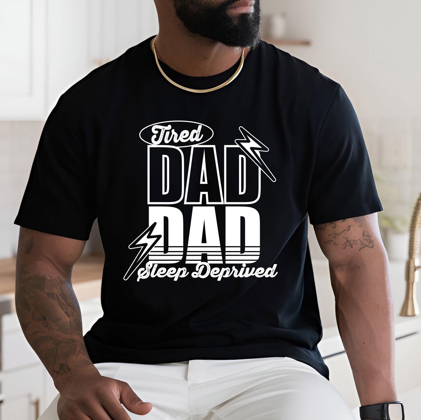 Tired Dad DTF Transfer, Dad DTF Transfer Ready For Press, Heat Press Transfers, Papa Dtf Ready For Press, Direct To Film, Custom Transfers