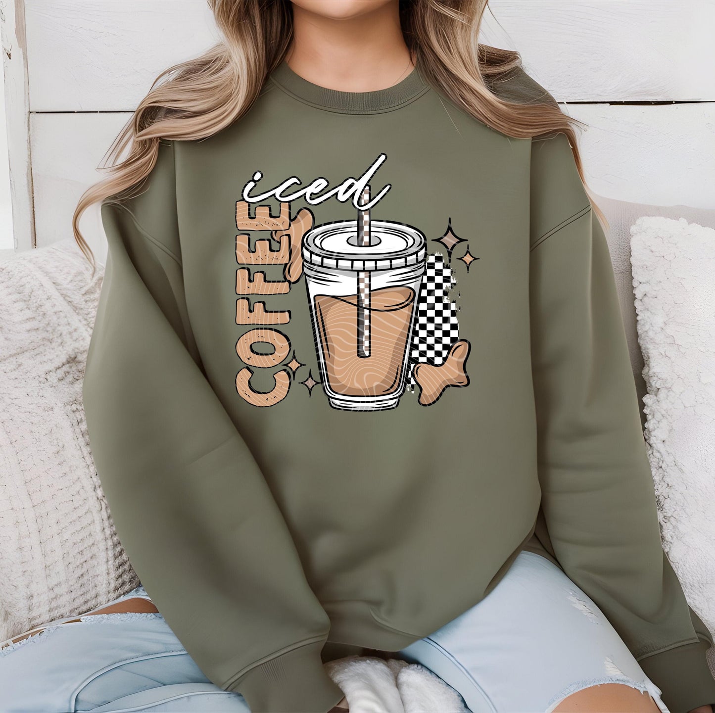 Ice Coffee DTF Transfers Ready For Press, Coffee DTF Transfer, Coffee Dtf Print, Heat Press Transfer, Direct To Film, Coffee Lover DTF Print
