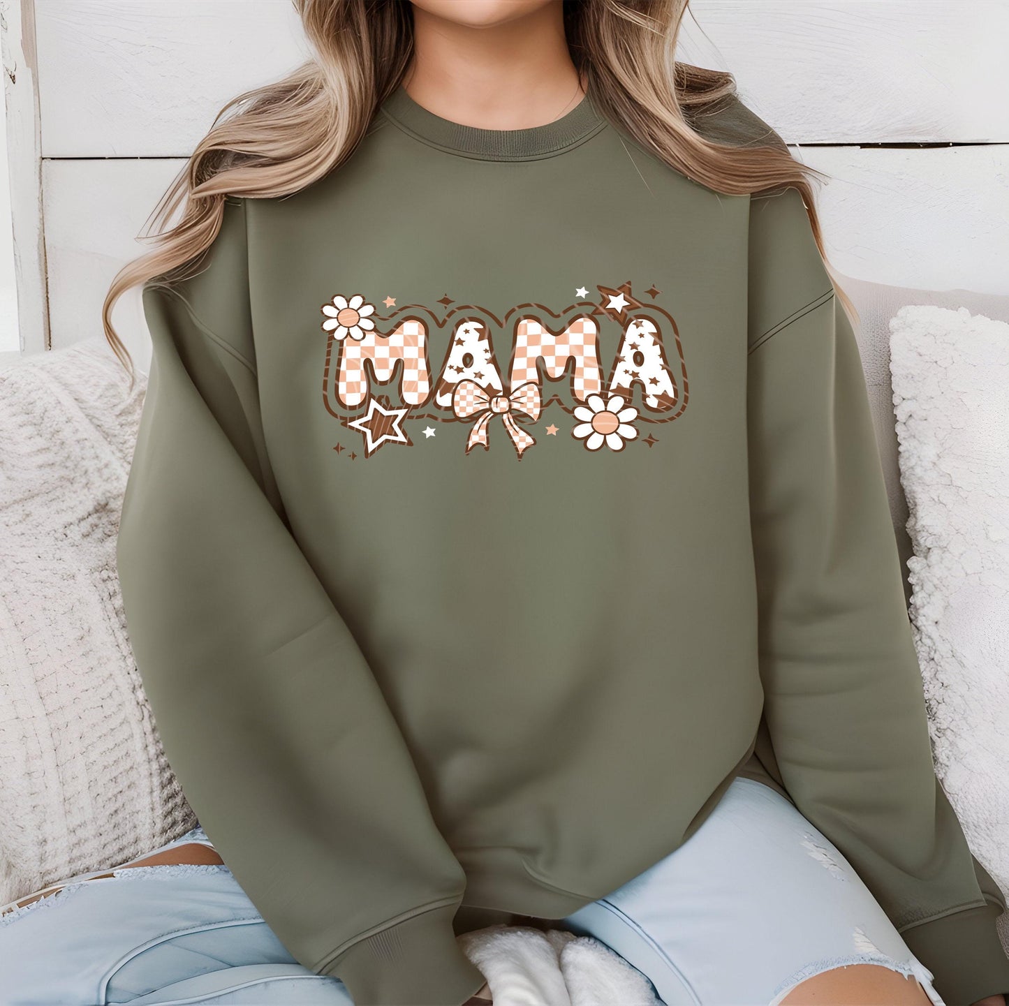 Mama DTF Transfer Ready For Press, Mom DTF Print, Heat Press Transfer, Direct To Film, Coquette Bow DTF Print Custom Transfer Mommy Transfer