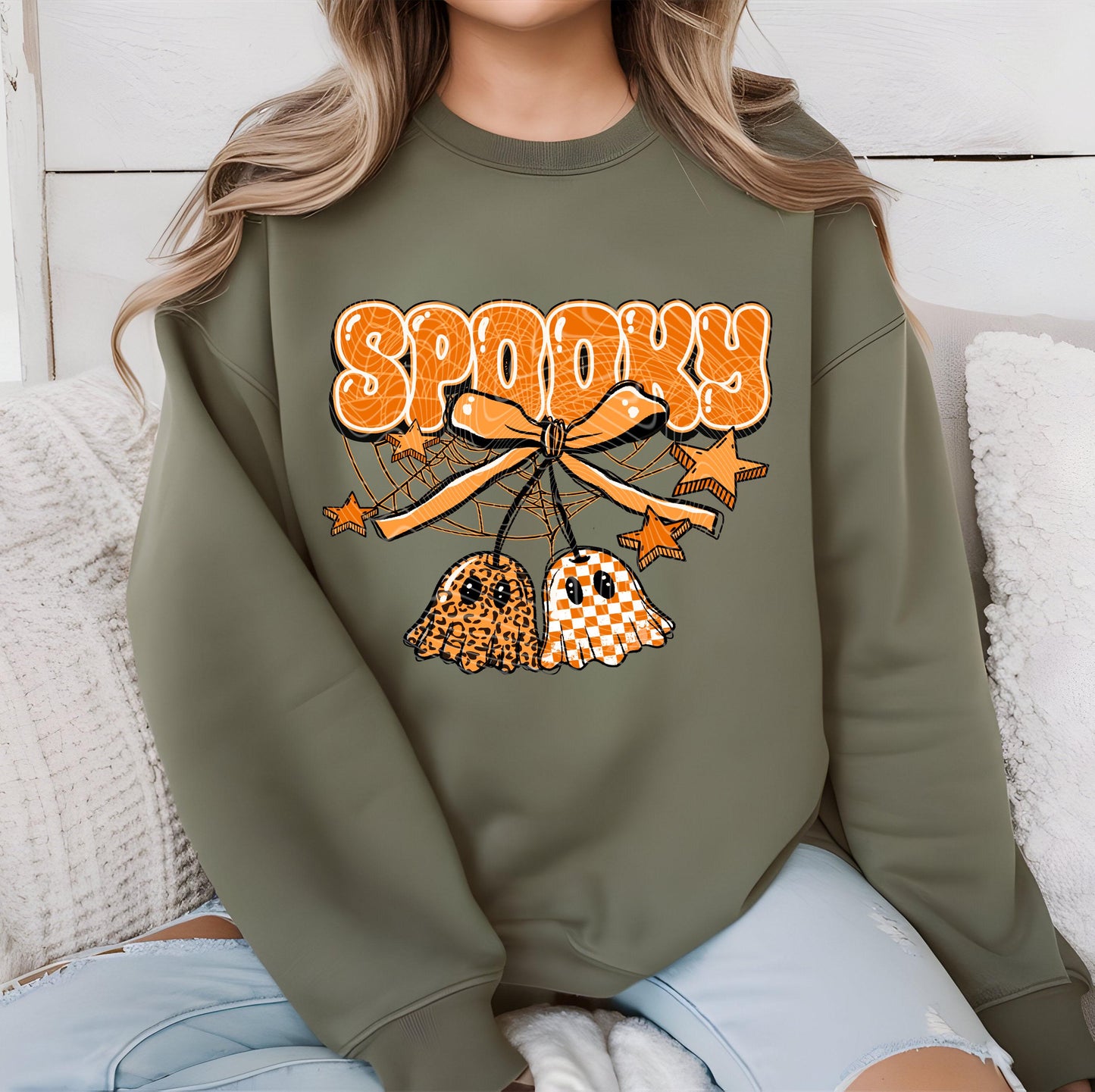 Retro Spooky DTF Transfers, Halloween DTF Transfers Ready For Press, Coquette Bow Dtf, Heat Press Transfers, Direct To Film, Custom Transfer