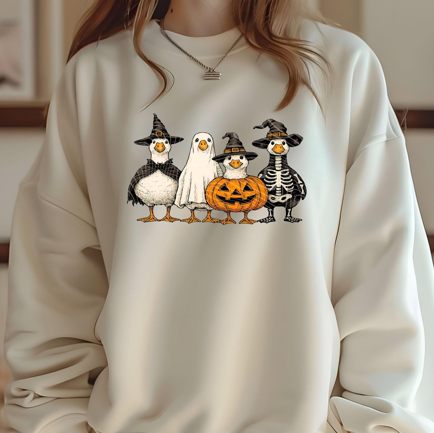Halloween Ducks DTF Transfers, Pumpkin Ghost Skeleton DTF Transfers Ready For Press, Heat Press Transfers, Direct To Film, Custom Transfers