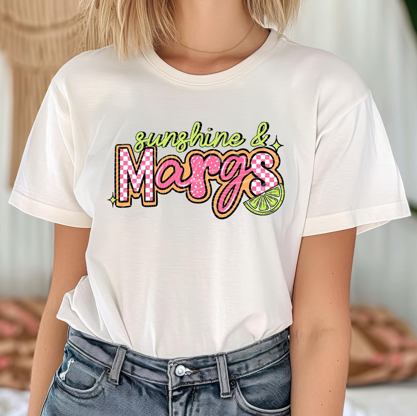 Sunshine & Margaritas DTF Transfer Ready For Press, Summer Dtf Prints, Vacay Mode DTF, Heat Press Transfers, Direct To Film, Custom Transfer
