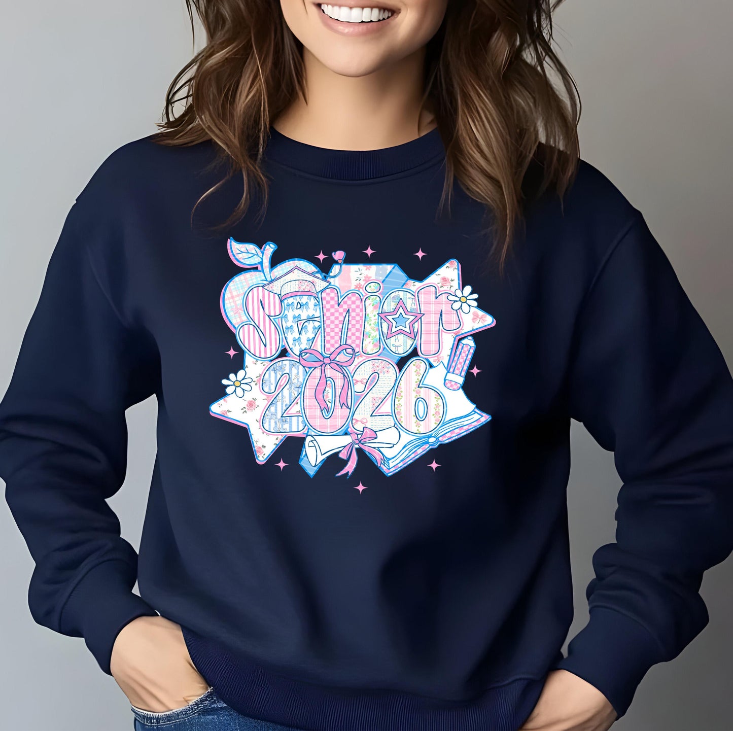 Senior 2026 DTF Transfer Ready For Press, Coquette Bow Dtf Print, Direct To Film, Teacher, Heat Press Transfer, Graduation, School Transfer