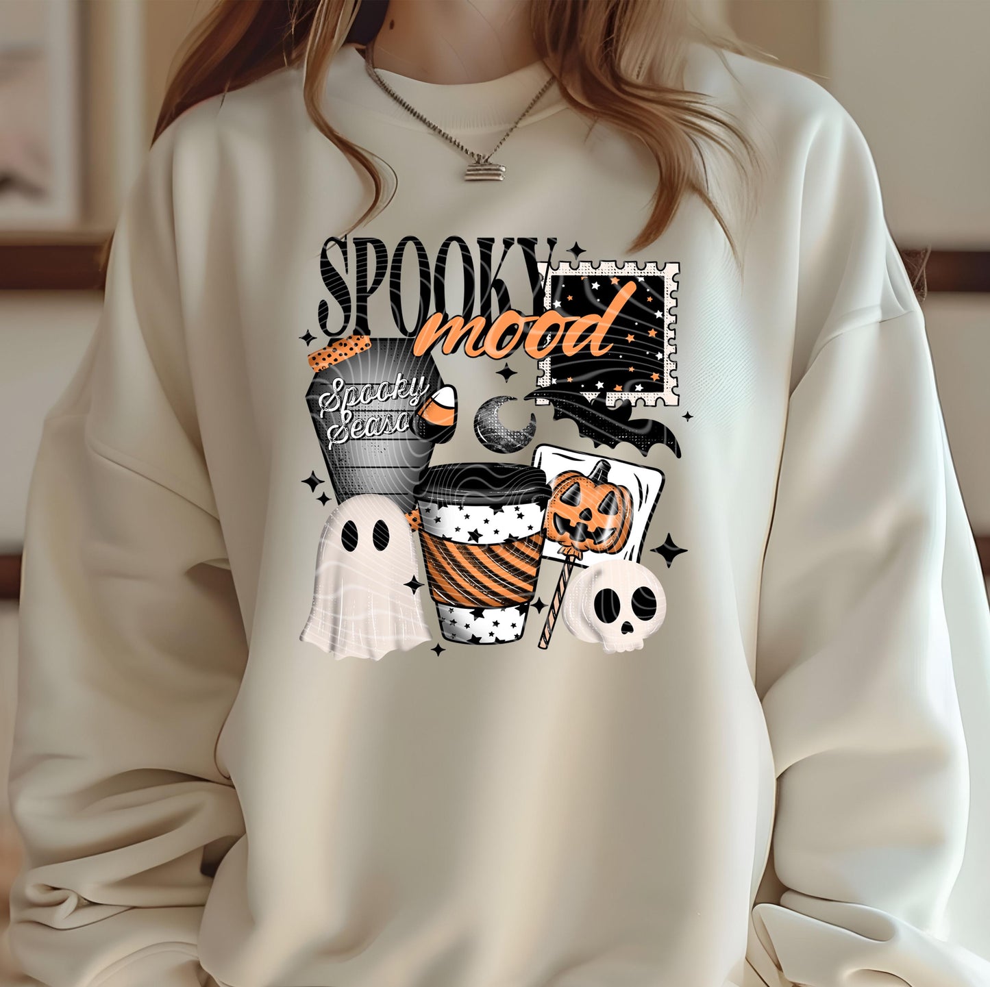 Spooky Mood DTF Transfer, Halloween DTF Transfers Ready For Press, Horror DTF Prints, Heat Press Transfer, Direct To Film, Custom Transfers