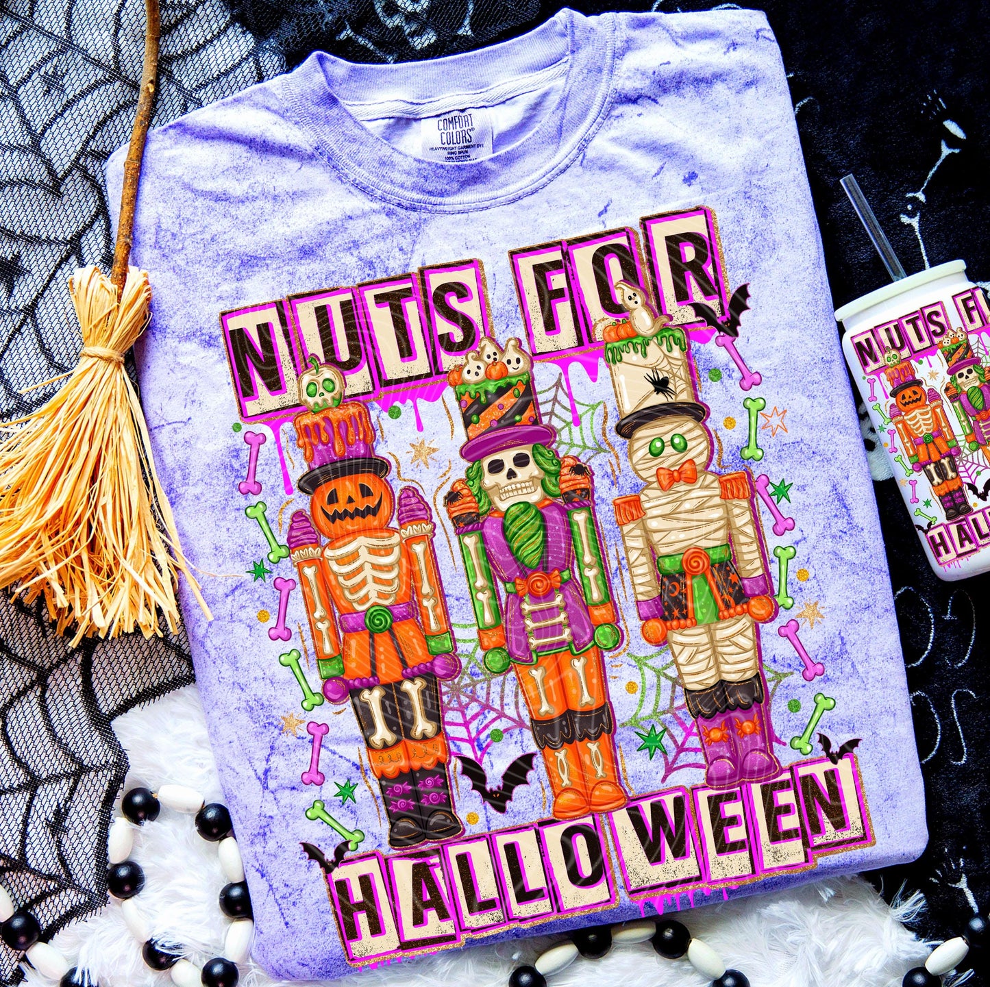 Nuts For Halloween DTF Transfer, Halloween DTF Transfer Ready For Press, Spooky Season, Heat Press Transfer, Direct To Film, Custom Transfer