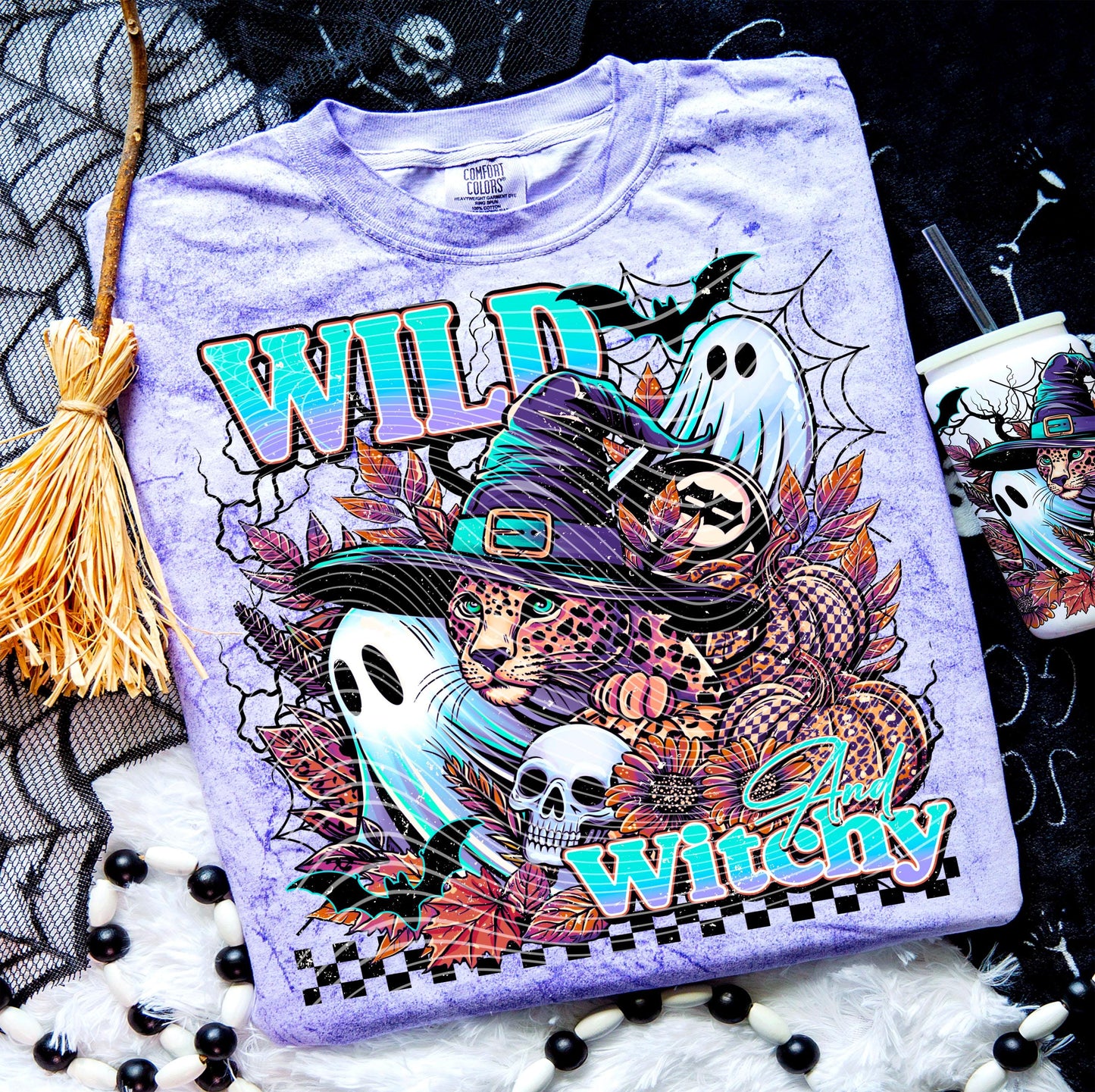 Wild & Witchy DTF Transfer, Halloween DTF Transfer Ready For Press, Spooky Season Dtf, Heat Press Transfer, Direct To Film, Custom Transfers