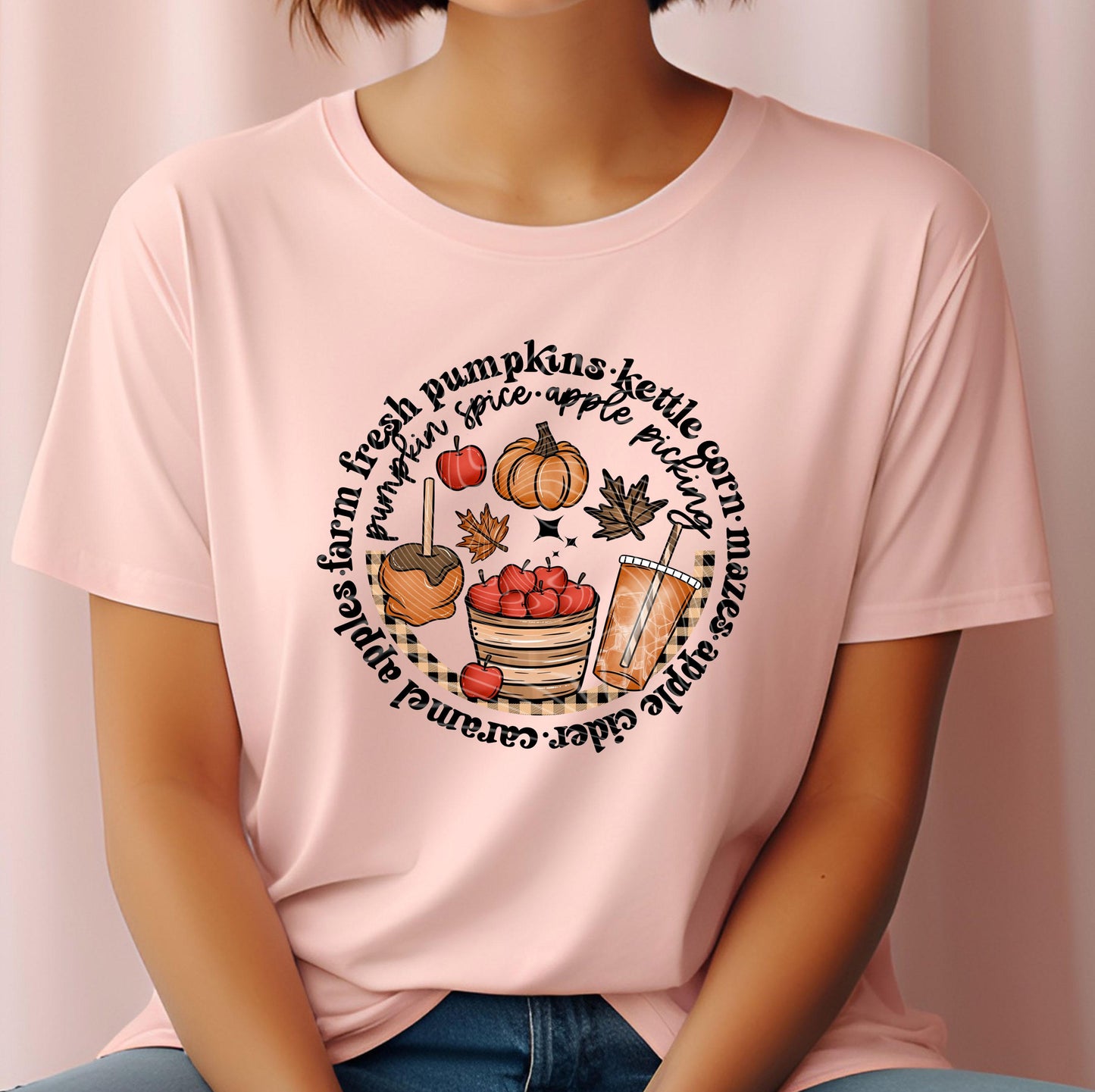 Pumpkin Spice and Apple Cider Season DTF Transfer Ready For Press, Cozy Fall DTF Transfer, Autumn Vibes, Heat Press Transfer, Direct To Film