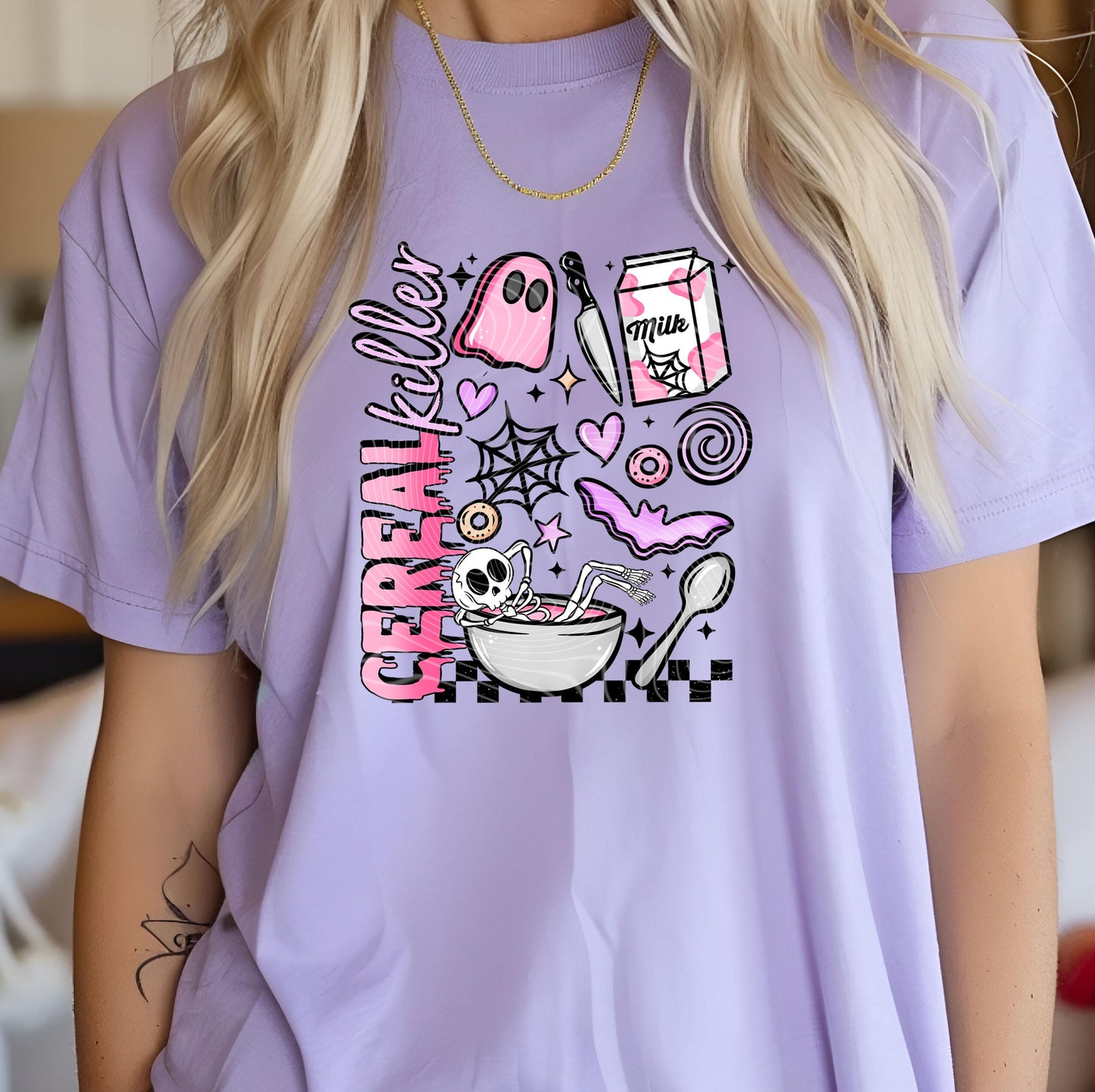 Cereal Killer DTF Transfer Ready To Press, Cute Halloween Dtf Prints, Heat Press Transfer, Direct To Film Custom Transfer, Spooky Season Dtf