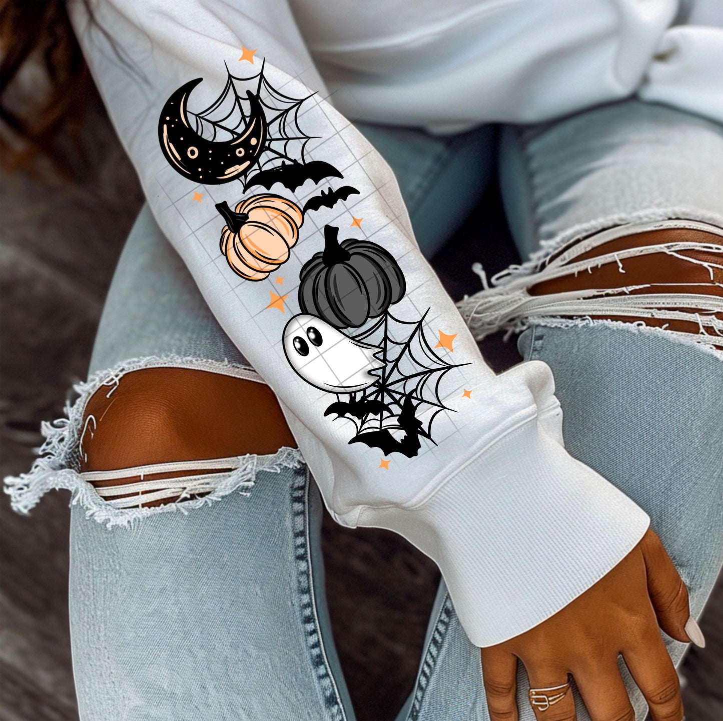 Boo Haunted House DTF Transfer, Halloween DTF Transfer Ready For Press, Pumpkin Spice Season DTF Transfer, Spooky Print, Heat Press Transfer