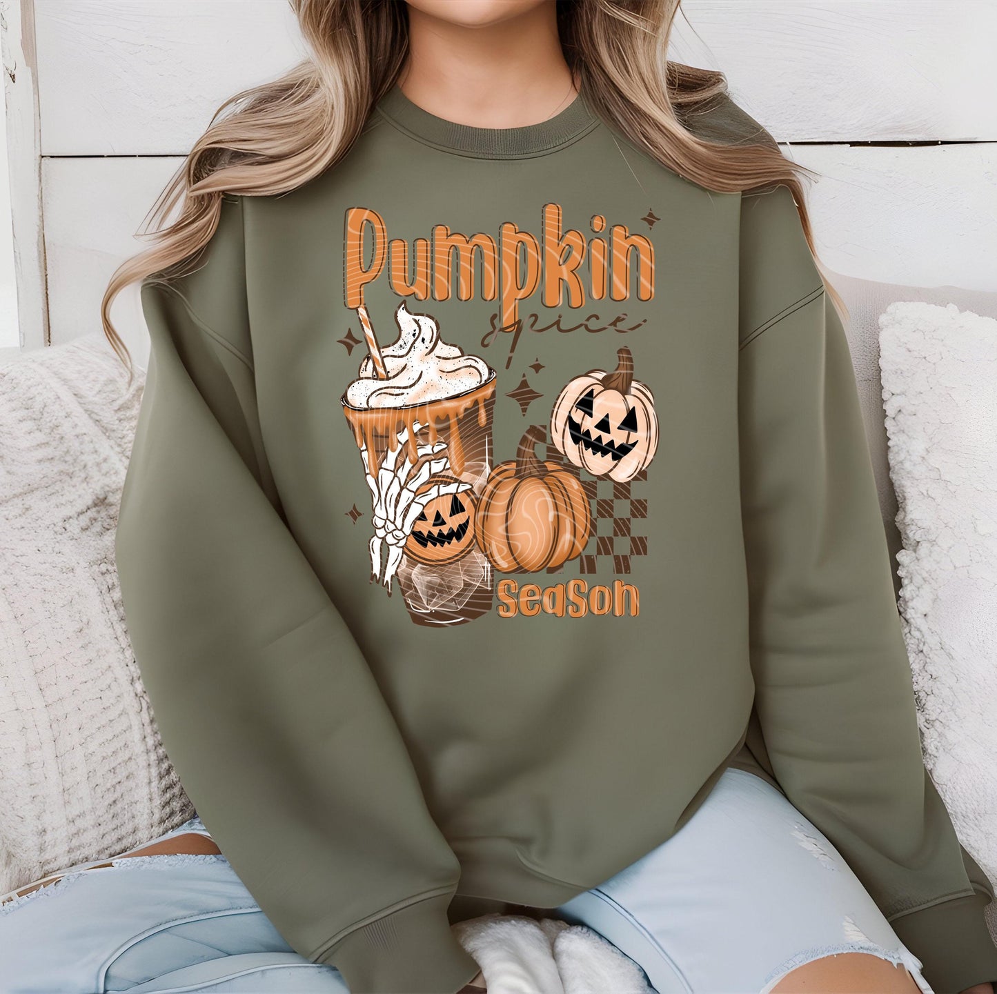 Pumpkin Spice DTF Transfer Ready For Press, Fall DTF Transfer, Autumn DTF Transfer, Pumpkin Heat Press Transfer, Pumpkin Spice Season Dtf