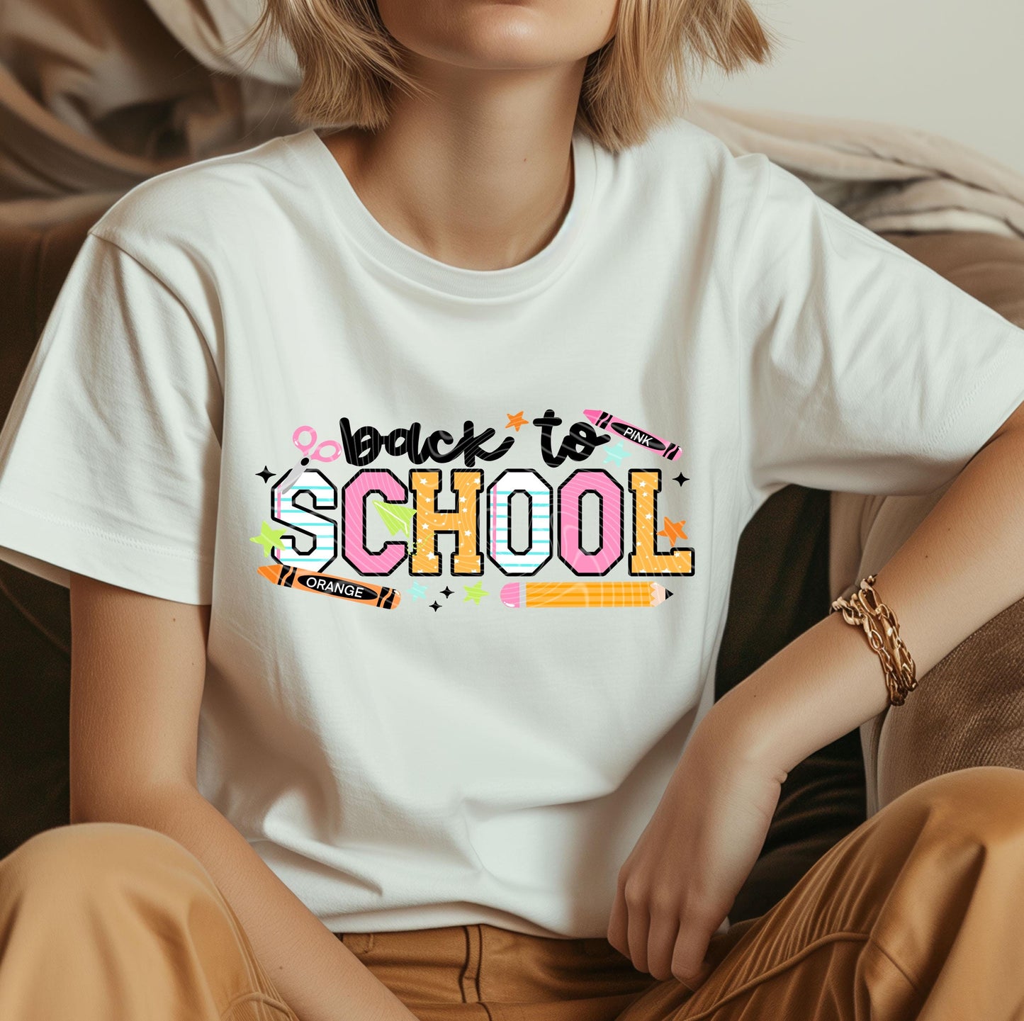 Back To School DTF Transfer Ready For Press, Teacher Dtf Print, Direct To Film, Heat Press Transfer, Teacher Stuff, Back To School Transfer