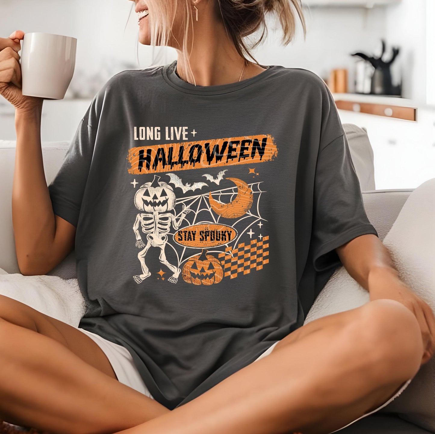 Long Live Halloween DTF Transfers, Halloween Dtf Prints, Halloween DTF Transfer Ready For Press, Spooky Season, Heat Press Transfers, Custom