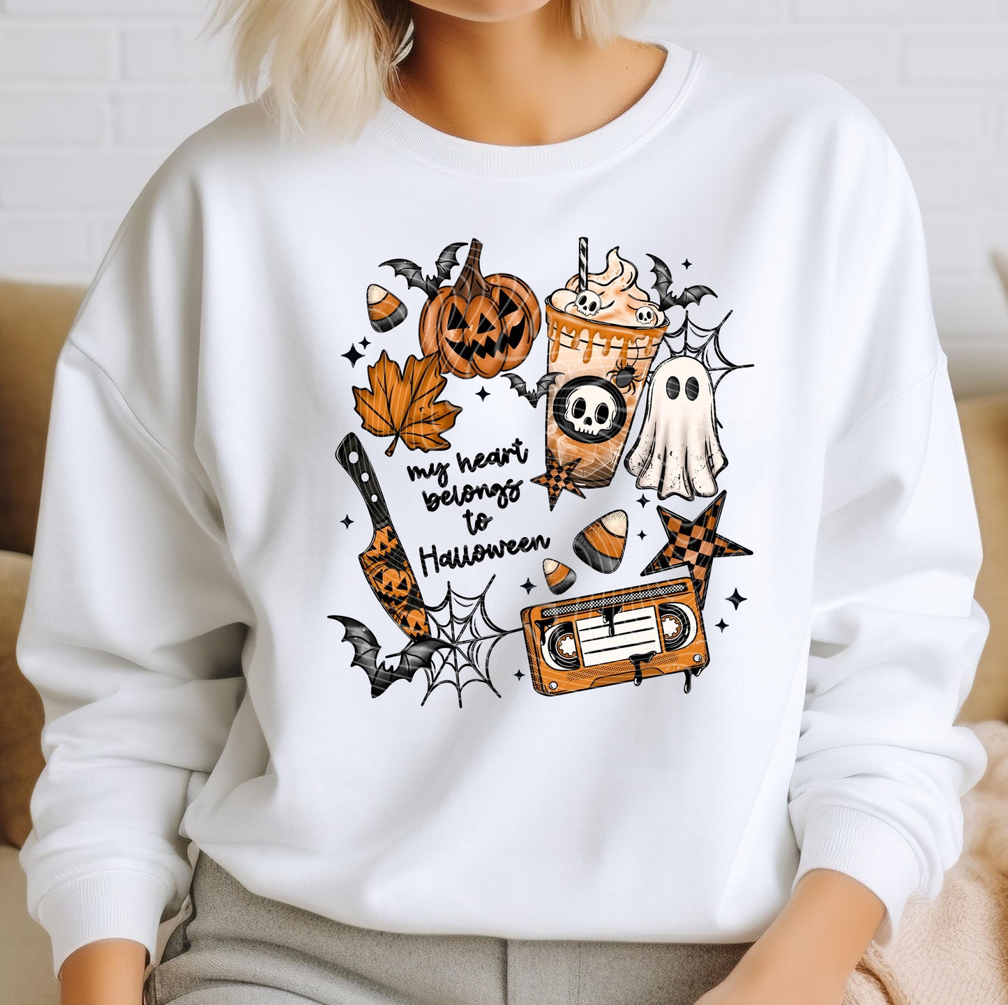 My Heart Belongs To Halloween DTF Transfers, Spooky DTF Transfer, Halloween DTF Transfers Ready For Press, Pumpkin Dtf, Ghost Dtf Transfer