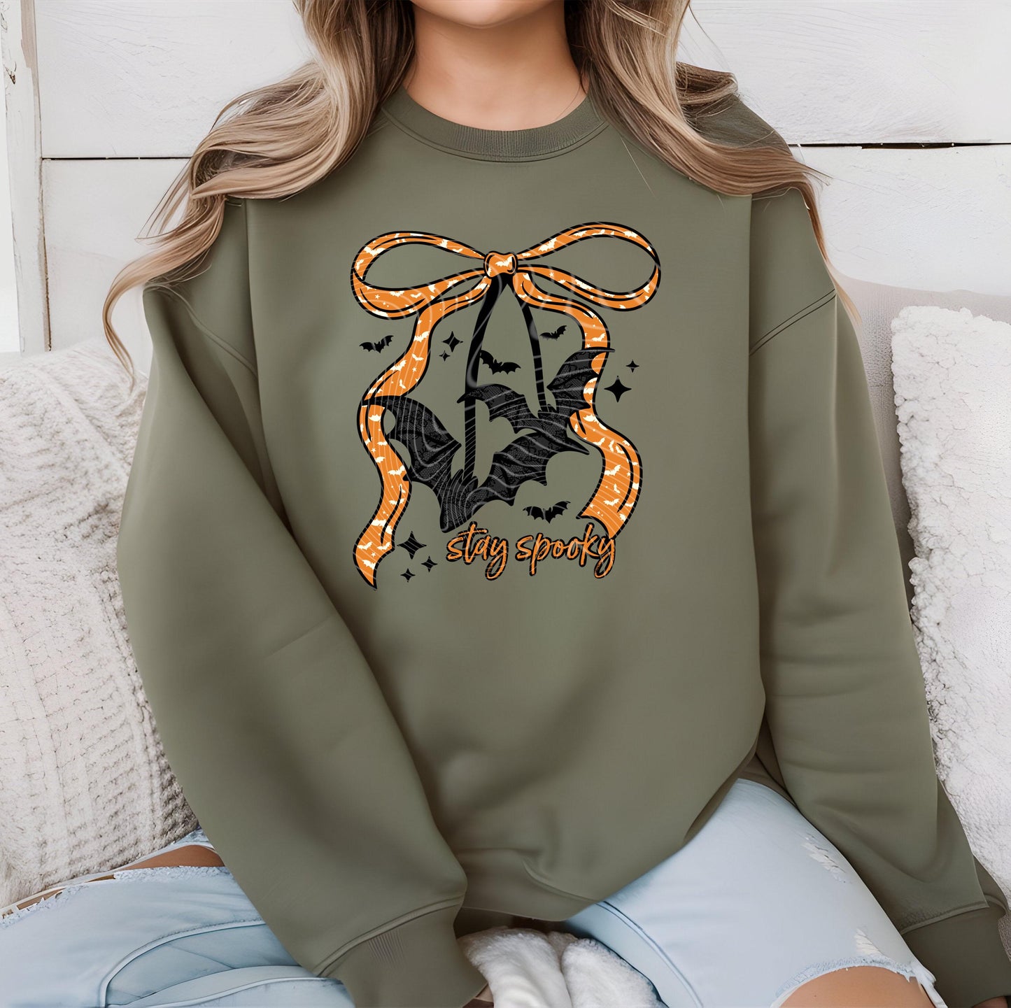 Stay Spooky Bats And Bows DTF Transfers, Halloween DTF Transfers Ready For Press, Bats DTF Prints, Pumpkin Dtf Prints, Spooky Season Dtf