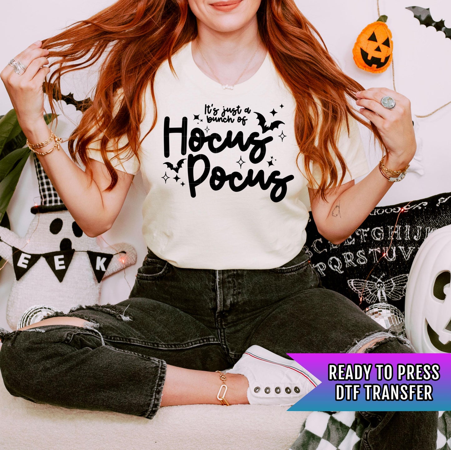 Hocus Pocus DTF Transfers, Halloween Dtf Prints, Halloween DTF Transfer Ready For Press, Spooky Season, Heat Press Transfers, Horror Dtf