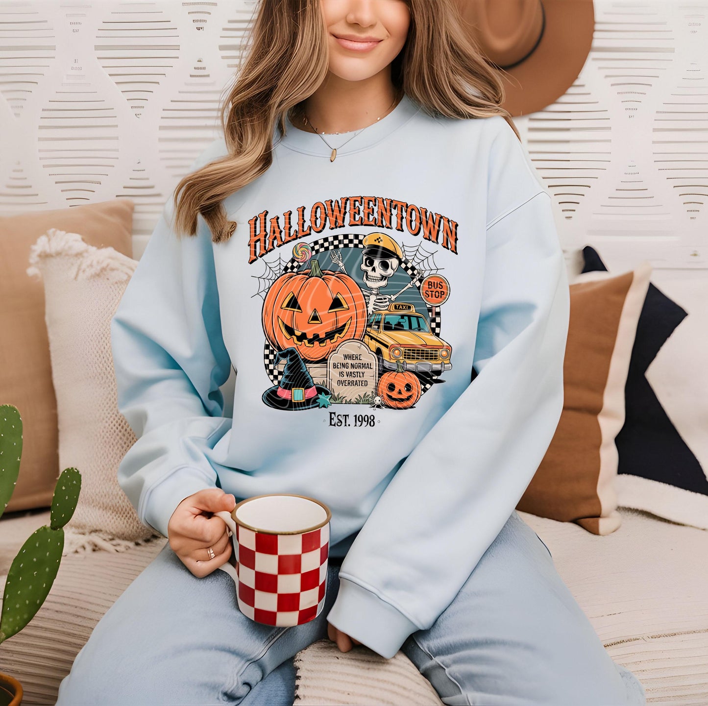 Halloween City DTF Transfers, Halloween DTF Transfers Ready For Press, Bats DTF Prints, Spooky Season Dtf Transfers, Pumpkin Dtf Prints