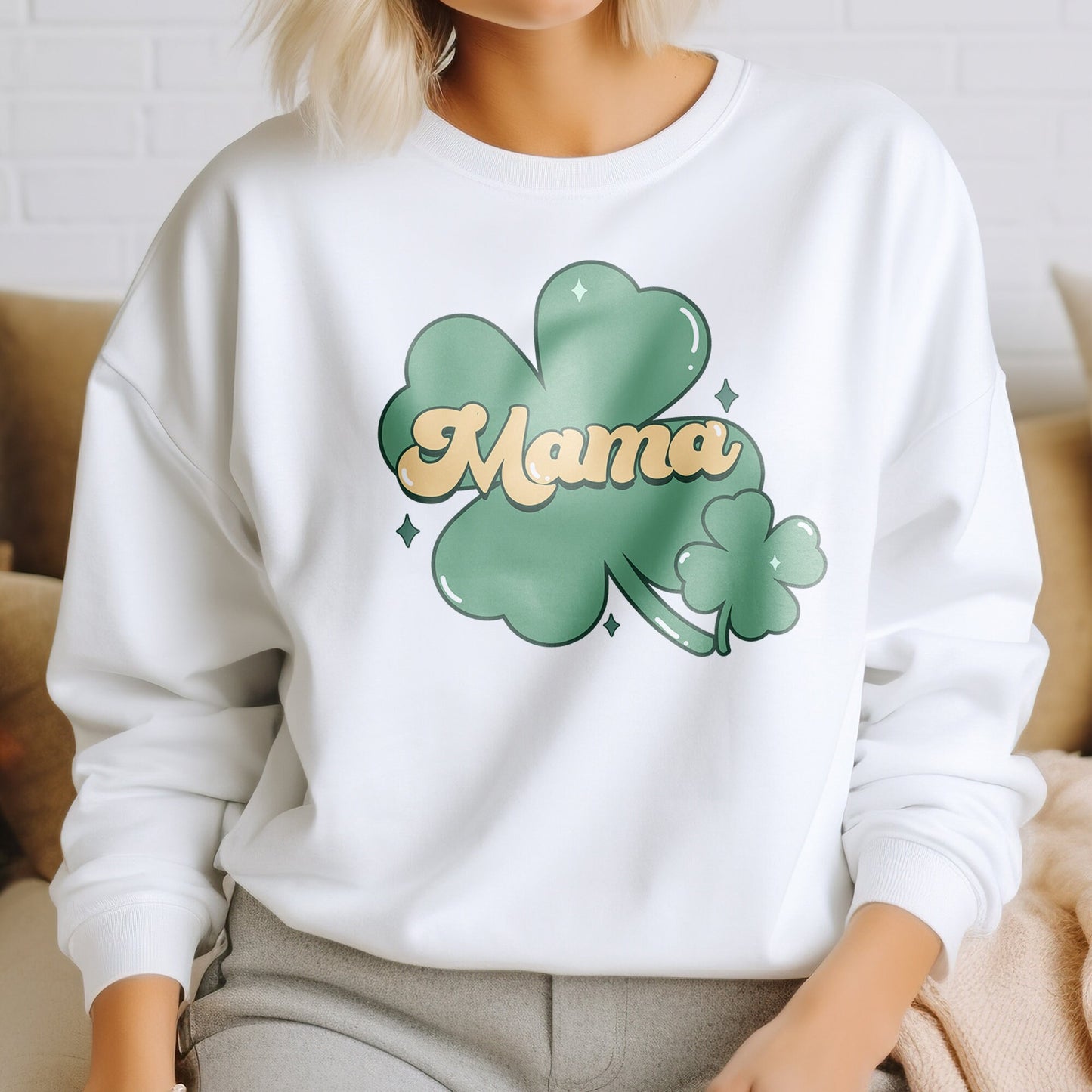 DTF Transfer, Mama Shamrock, Ready For Press, St Patrick Day DTF Print, Custom Transfers, DTF Print, Heat Transfer, T-shirt Transfers, Dtf