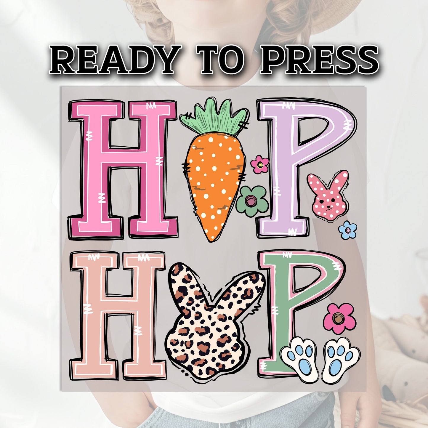 Easter DTF Transfer, Hip Hop Transfer, DTF Transfer Ready For Press, Heat Press Transfer, Heat Transfer, Ready For Press Heat Transfers