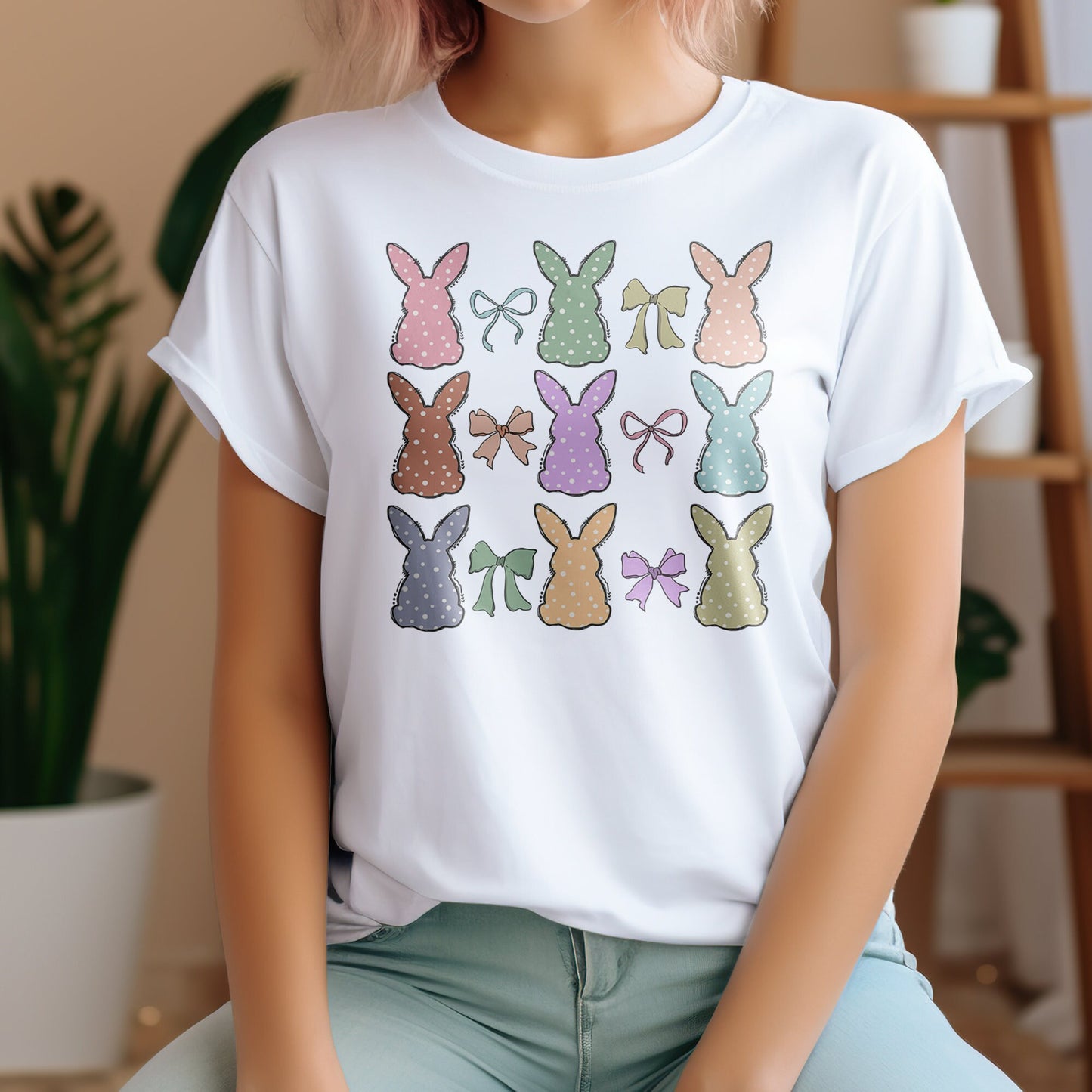 Easter Bunny DTF Transfer, DTF Transfer Ready For Press, Easter Bunny Heat Press Transfer, Heat Transfer, Ready For Press Heat Transfers