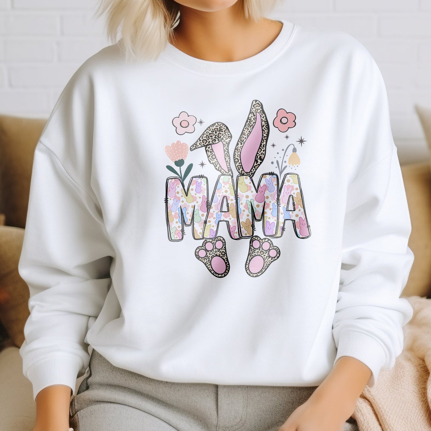 Mama Bunny DTF Transfer, DTF Transfer Ready For Press, Easter Heat Press Transfer, Easter DTF, Heat Transfer, Ready For Press Heat Transfers